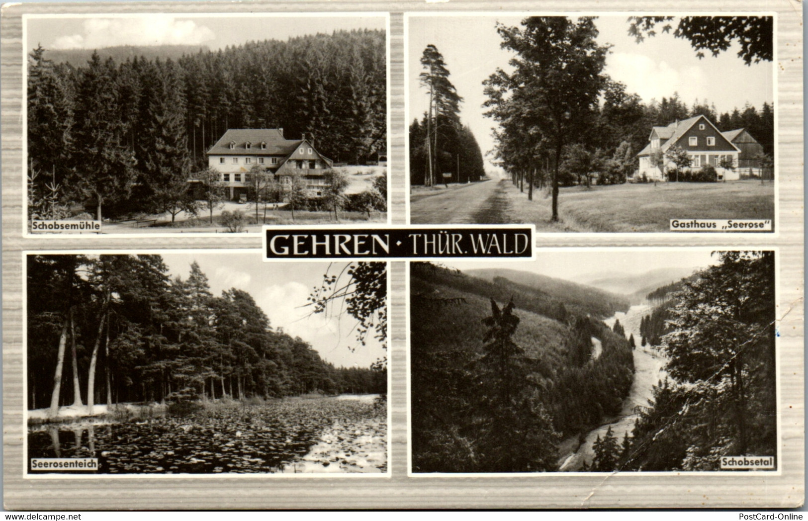 40875 - Deutschland - Gehren I. Thür. Wald , Seerosenteich , Schobsemühle , Gasthaus Seerose , Schobsetal - Gelaufen - Gehren