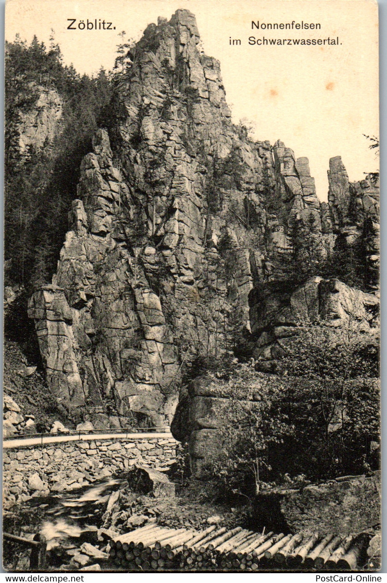 41336 - Deutschland - Zöblitz , Nonnenfelsen Im Schwarzwassertal - Nicht Gelaufen - Zöblitz