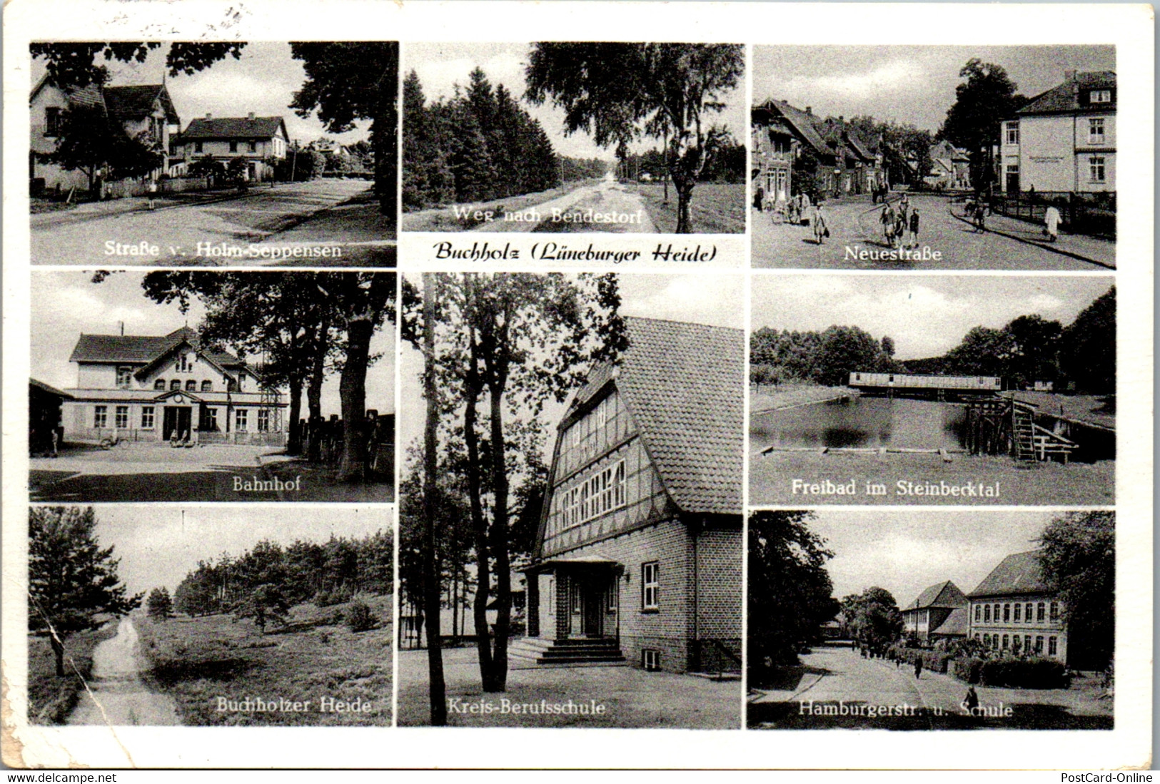 41386 - Deutschland - Buchholz , Lüneb. Heide , Bahnhof , Berufsschule , Neuestraße , Freibad , Holm Seppenstein - Buchholz