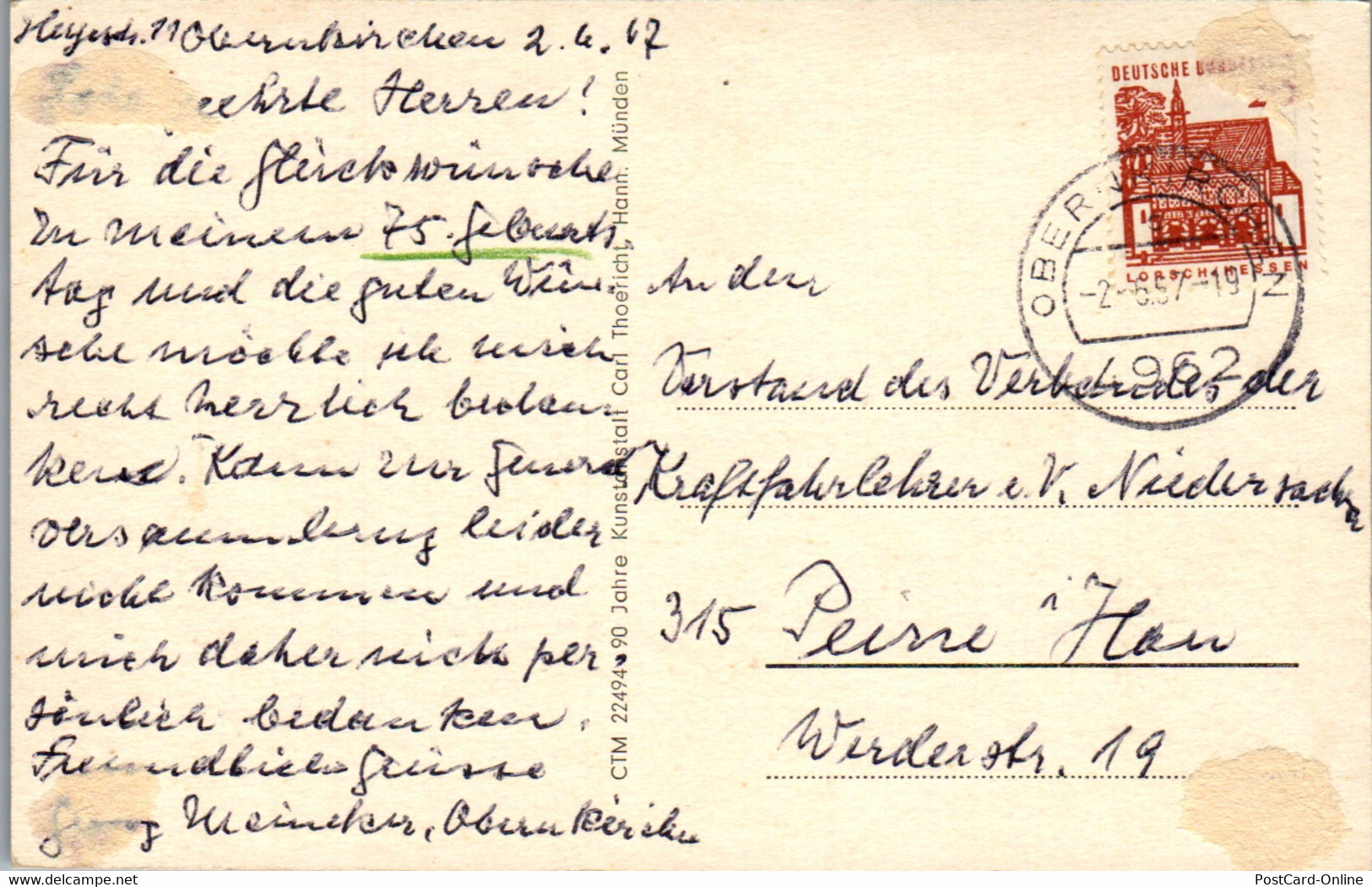 41462 - Deutschland - Obernkirchen , Marktplatz , Stift , Langestraße , Bergstadt , Mehrbildkarte - Gelaufen - Schaumburg