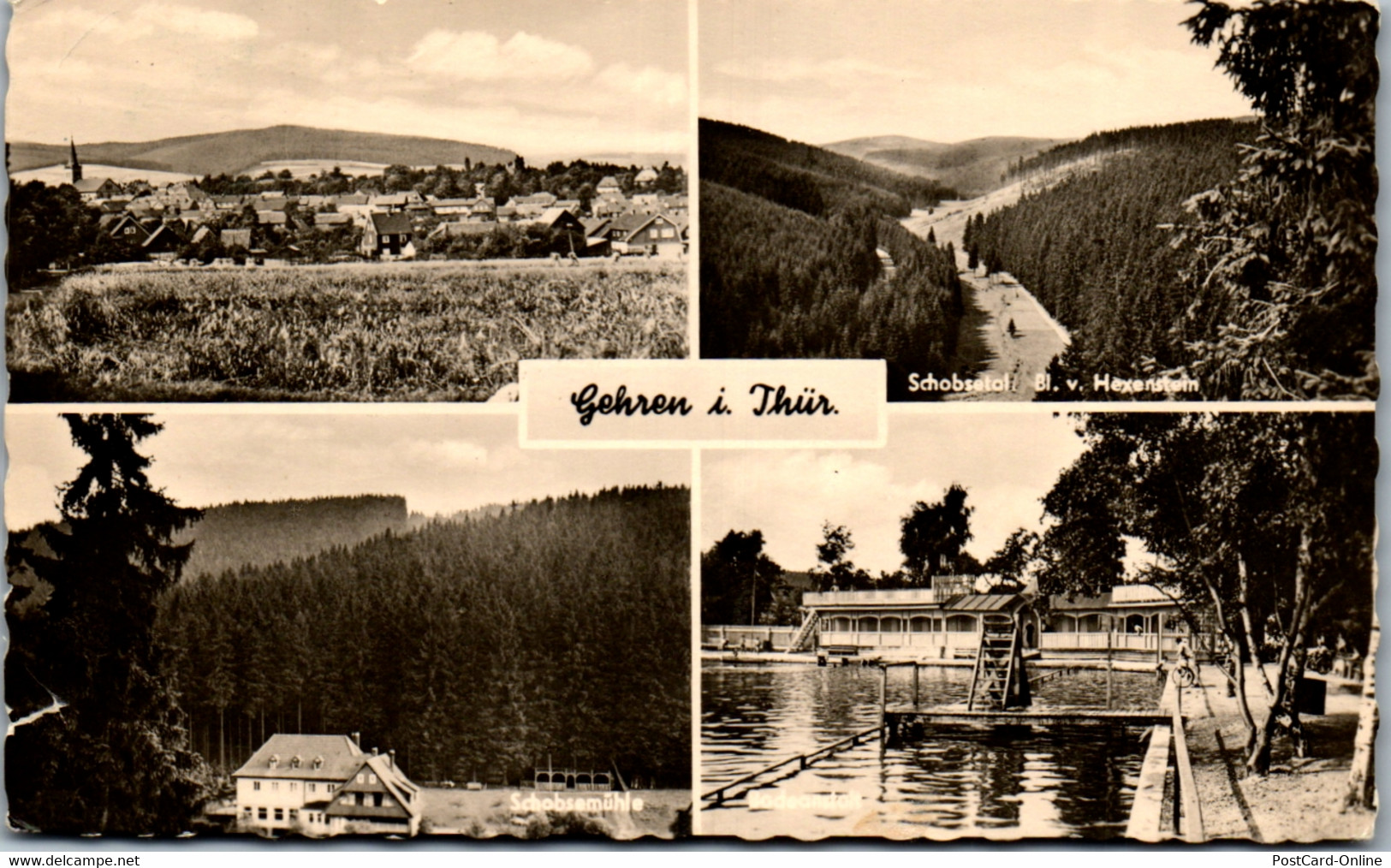 41534 - Deutschland - Gehren I. Thür. , Schobsetal , Mühle , Hexenstein - Gelaufen - Gehren