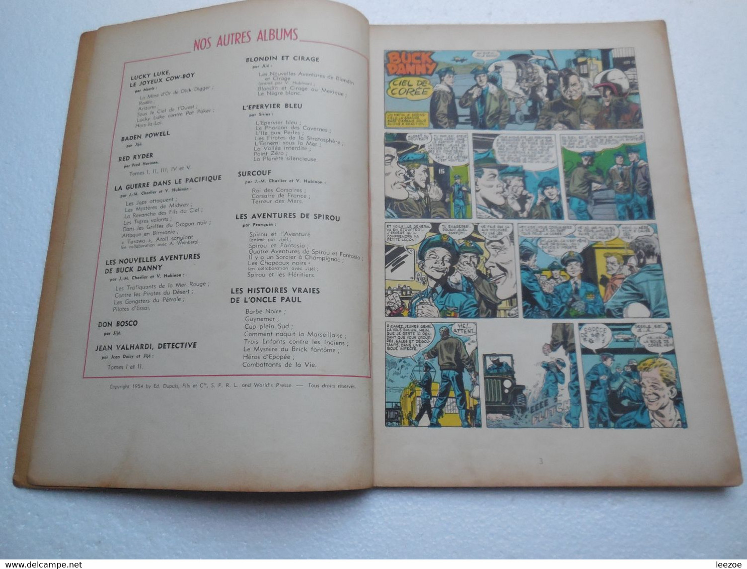 EO (Belge) BD Buck Danny n°11 Ciel de Corée 1954, Jean-Michel Charlier et Victor Hubinon........PIN03.11.22