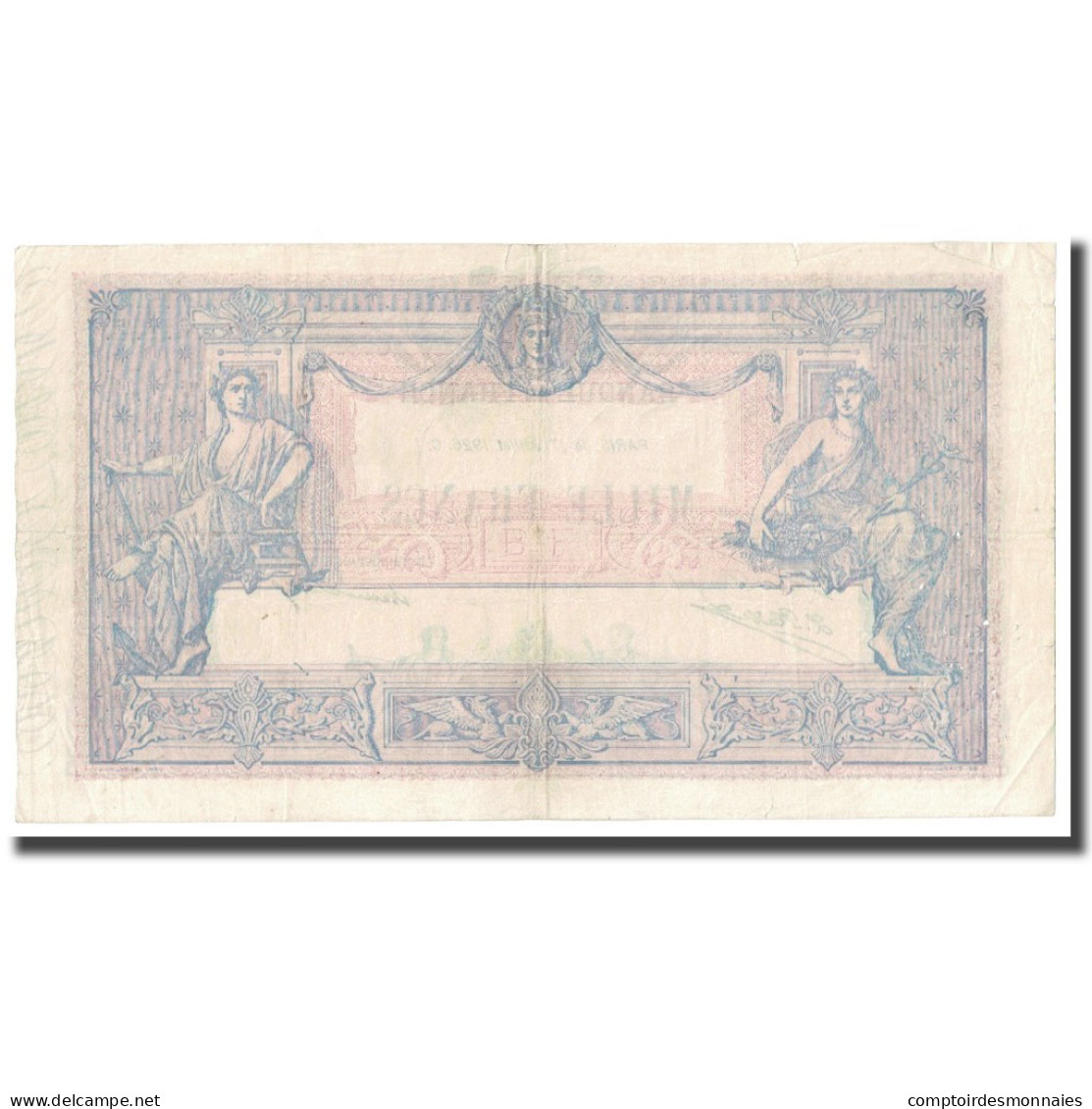 France, 1000 Francs, Bleu Et Rose, 1926, 1926-07-17, TB, Fayette:36.43, KM:67k - 1 000 F 1889-1926 ''Bleu Et Rose''