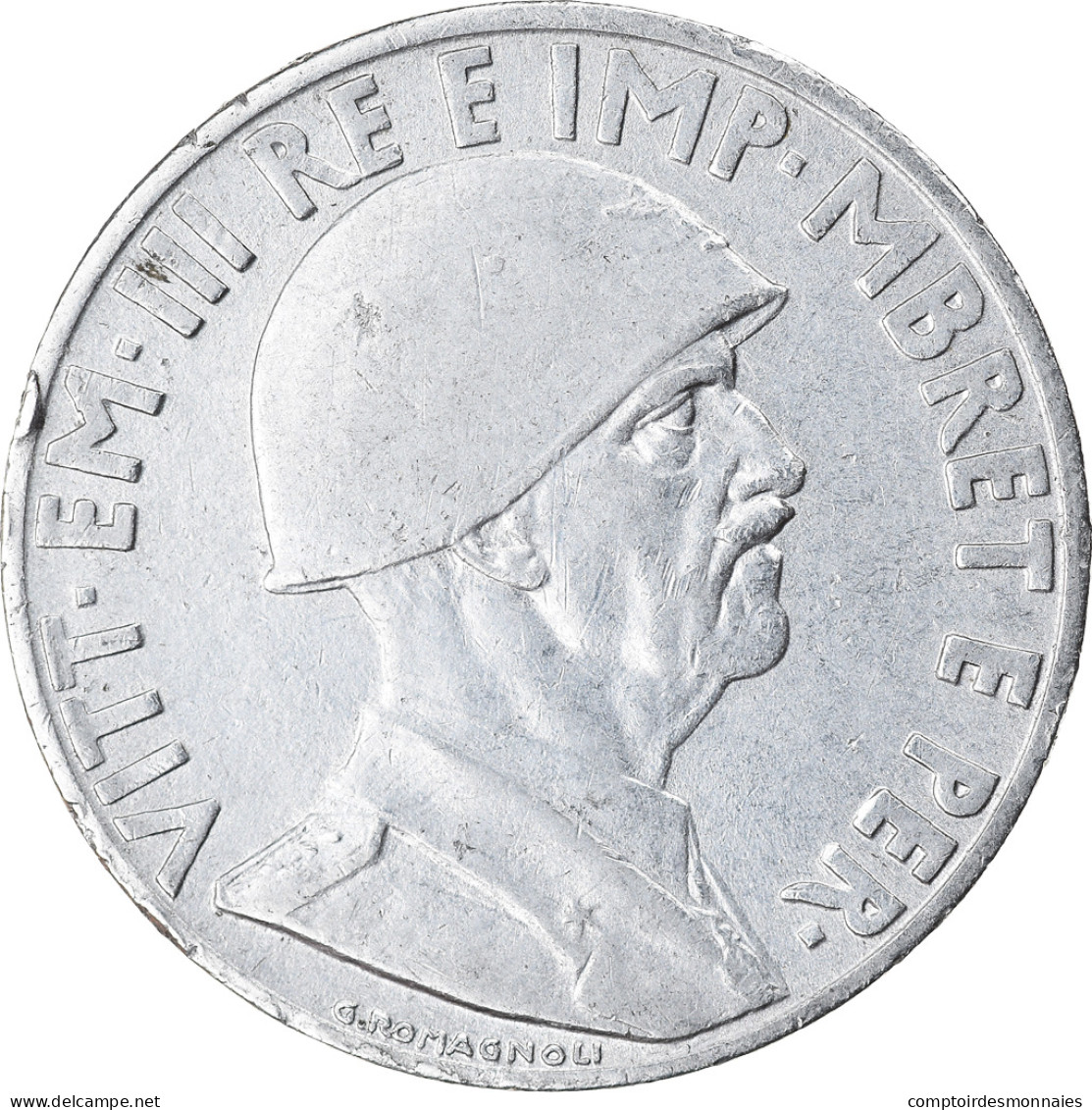 Monnaie, Albania, Vittorio Emanuele III, Lek, 1939, Rome, TTB+, Stainless Steel - Albanien