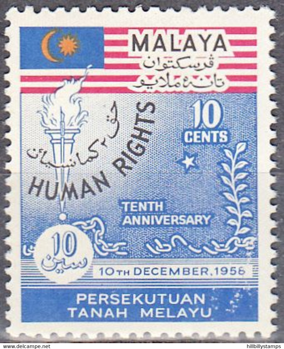 MALAYA  SCOTT NO 89  MNH  YEAR  1958 - Malaya (British Military Administration)