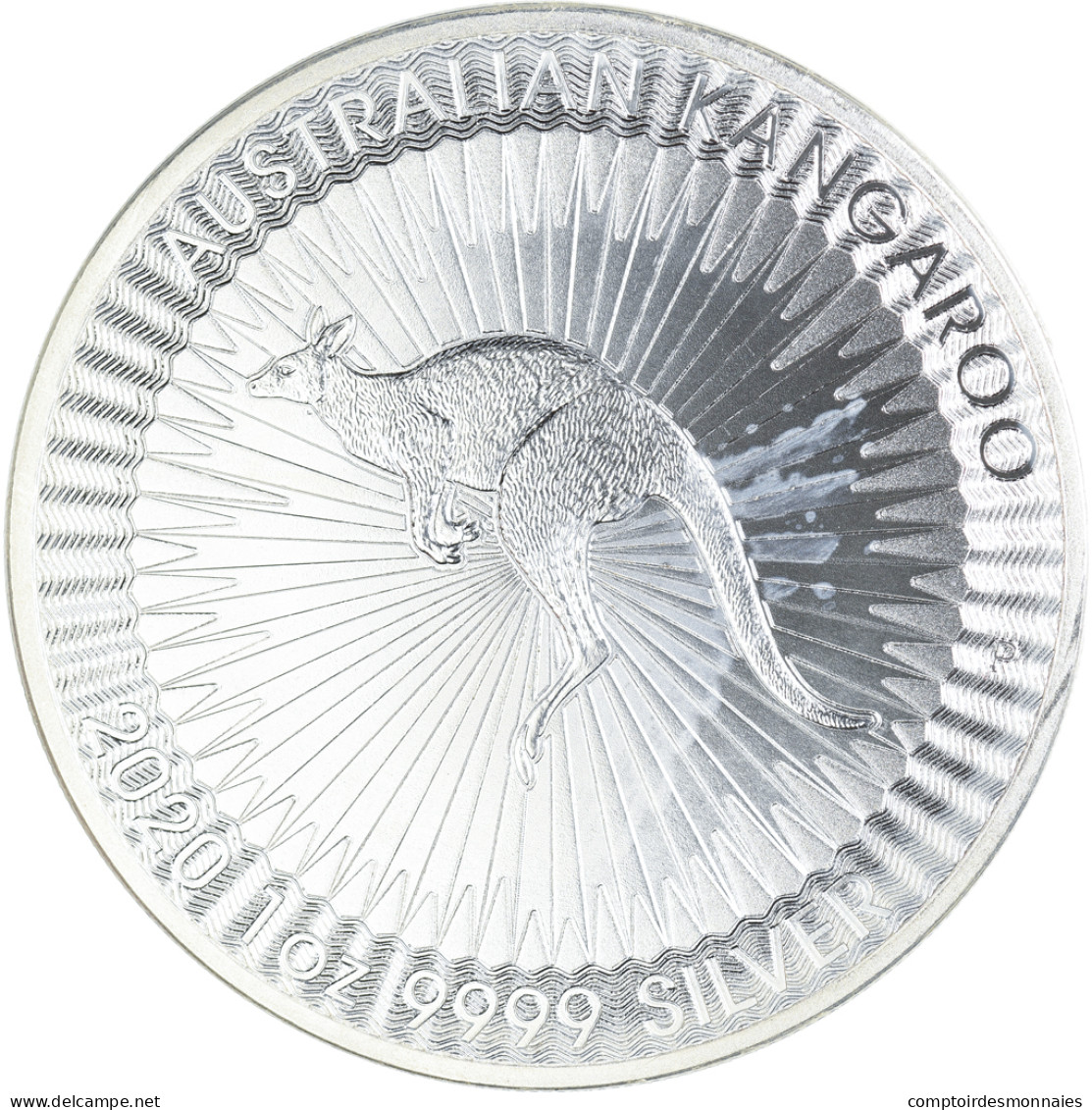 Monnaie, Australie, Elizabeth II, Australian Kangaroo, 1 Dollar, 1 Oz, 2020 - Silver Bullions