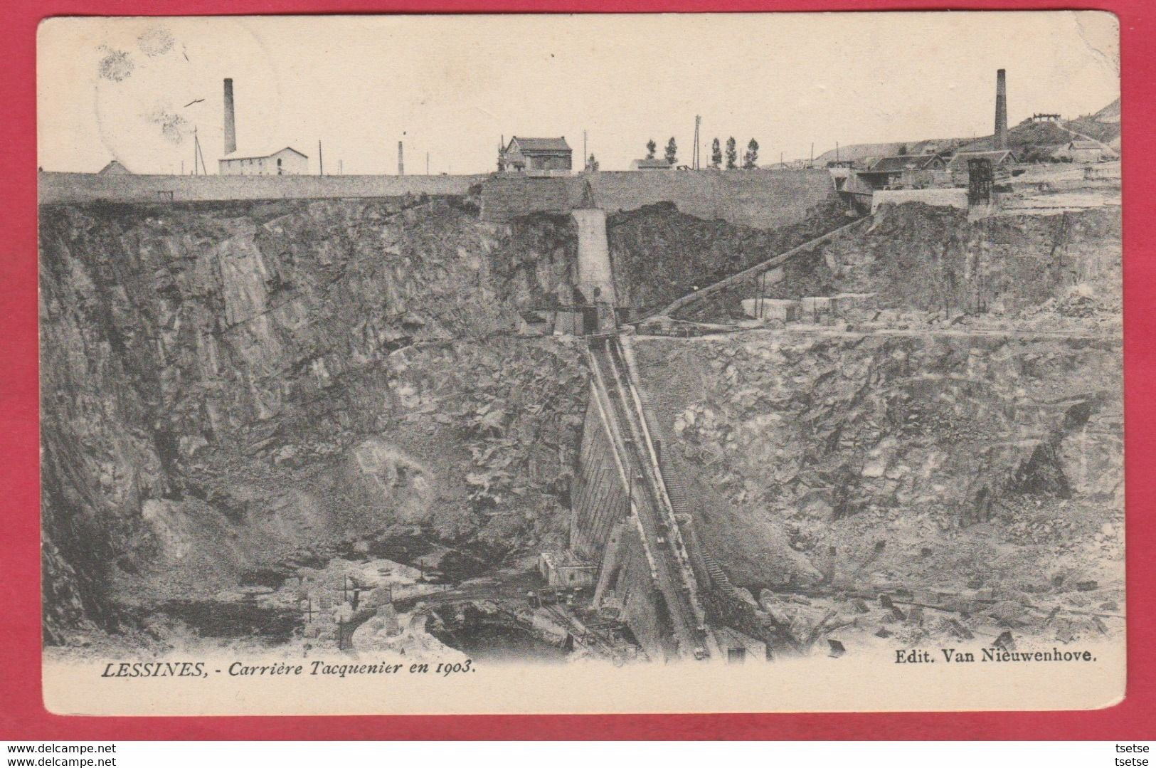 Lessines - Carrières Tacquenier En 1903  - 1904 (voir Verso ) - Lessen