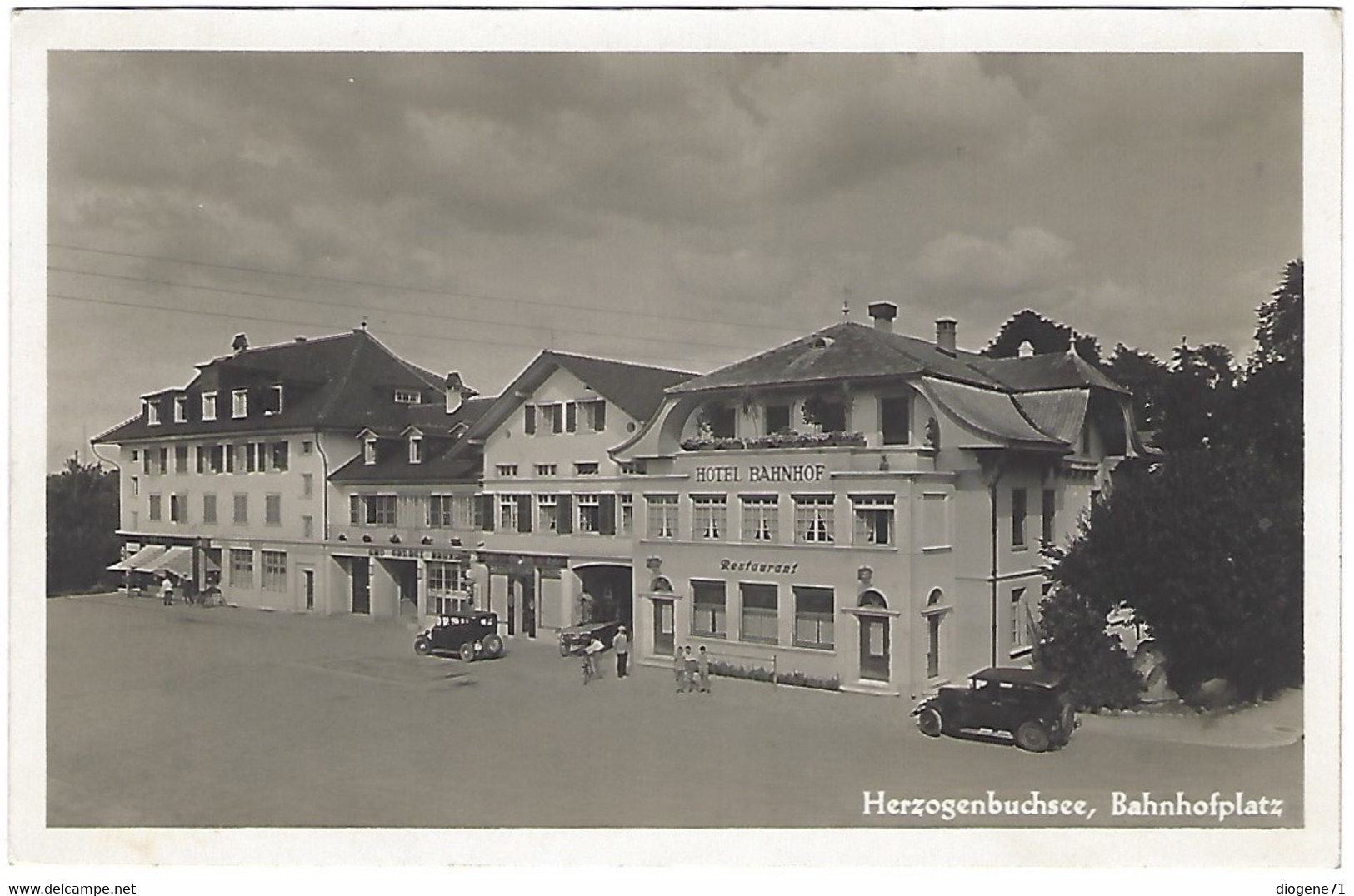 Herzogenbuchsee Bahnhofplatz 1933 Oldtimers Belebt - Herzogenbuchsee