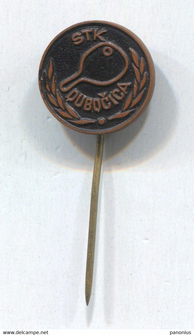 Table Tennis Tischtennis Ping Pong - STK Dubočica Serbia, Vintage Pin  Badge Abzeichen - Tennis Tavolo