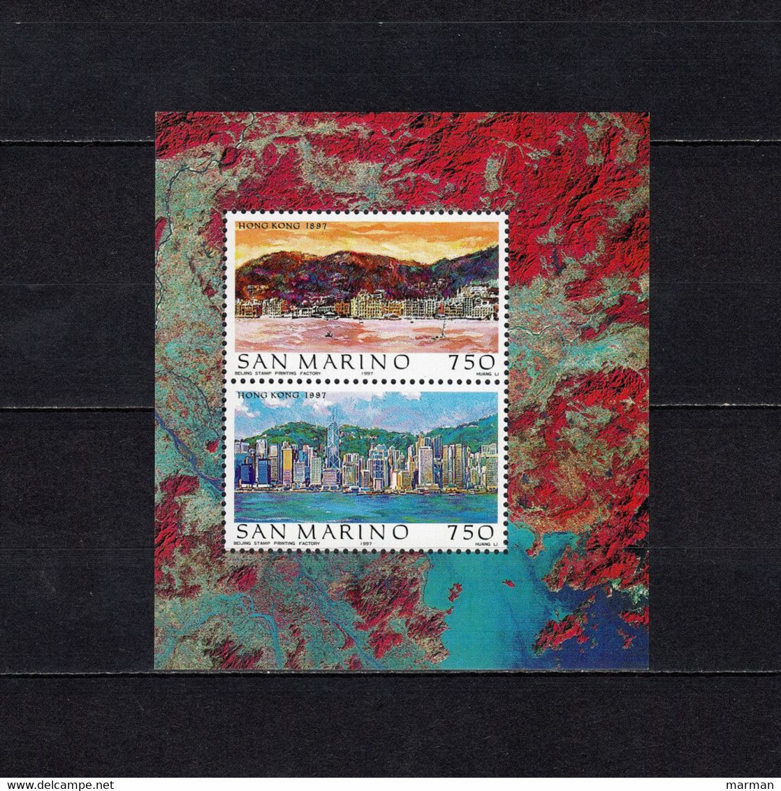 SAN MARINO 1997 Foglietto BF55 "Hong Kong" - Blocchi & Foglietti