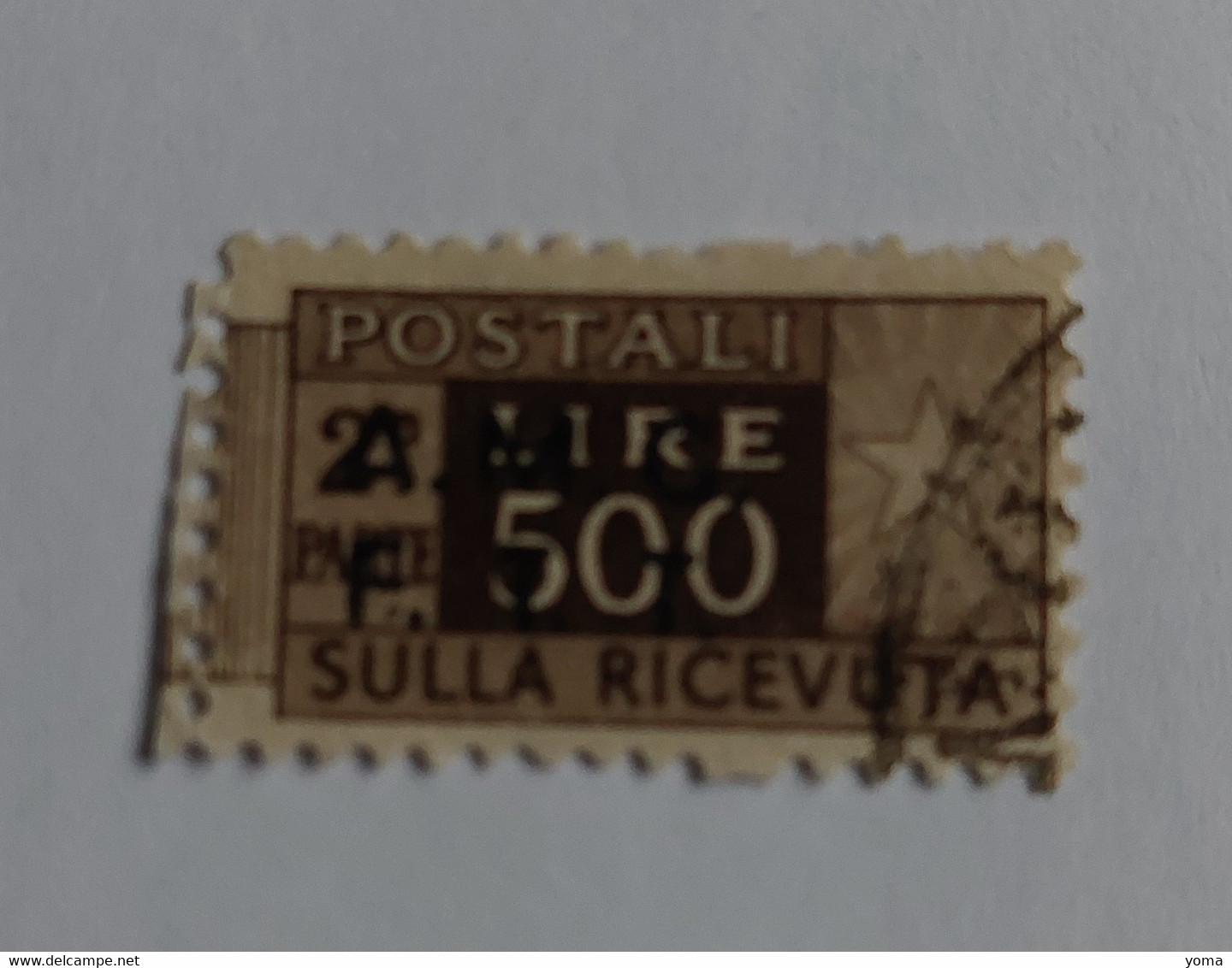 N° 12       500 L.  Sépia  -  Oblitéré - Postpaketen/concessie