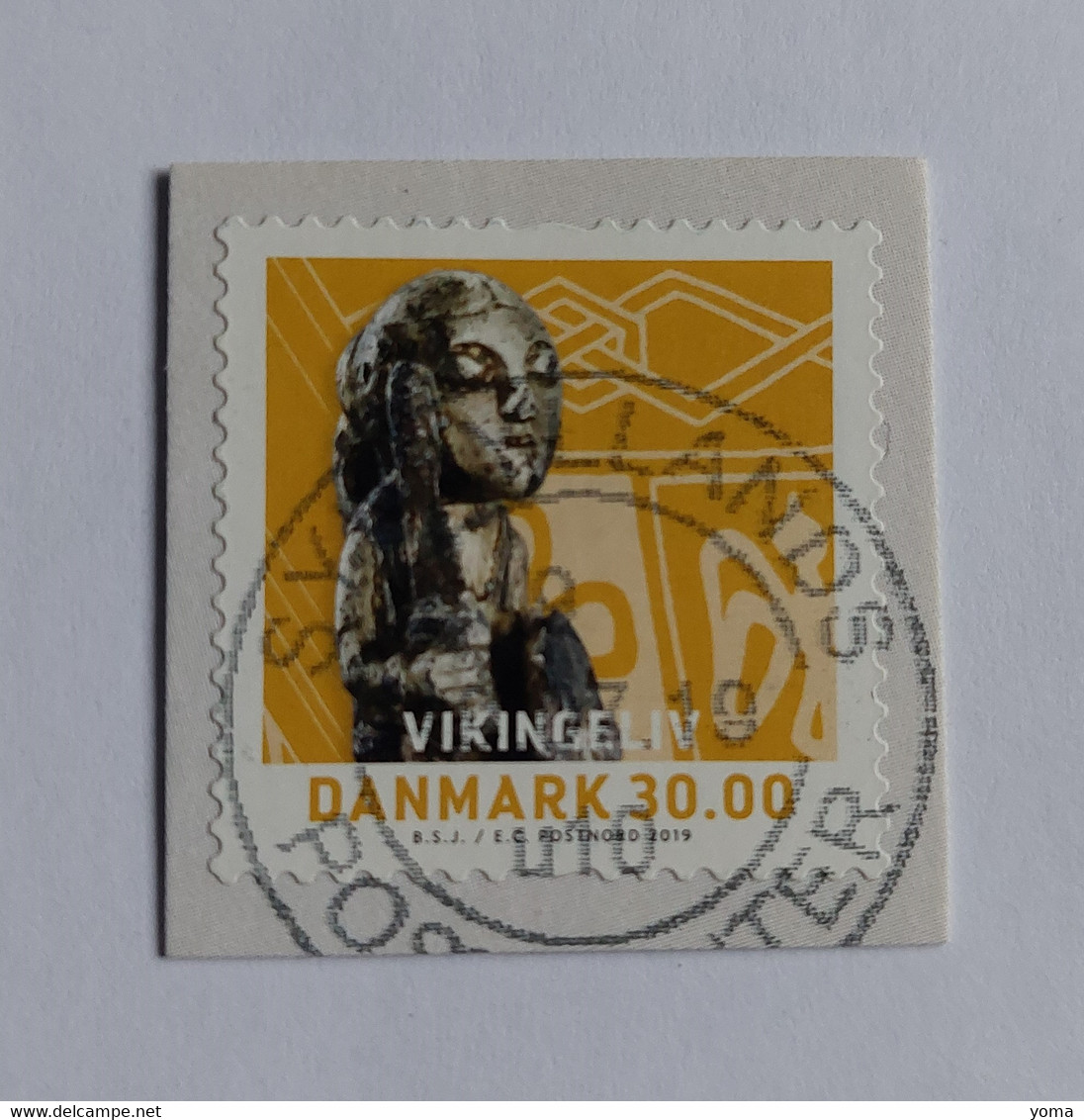 N° 1923       Statuette Viking  -  Sur Fragment - Usado