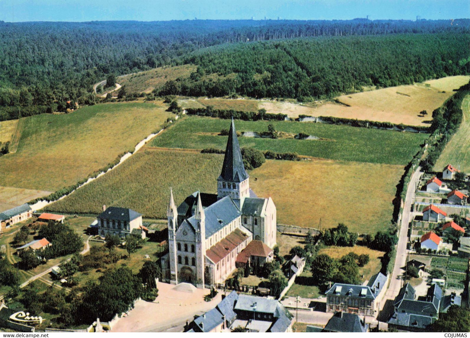 76 - ST MARTIN DE BOSCHERVILLE - S05671 - Vue Aérienne - Abbaye Romane De St Georges - CPSM 15x10 Cm - L1 - Saint-Martin-de-Boscherville