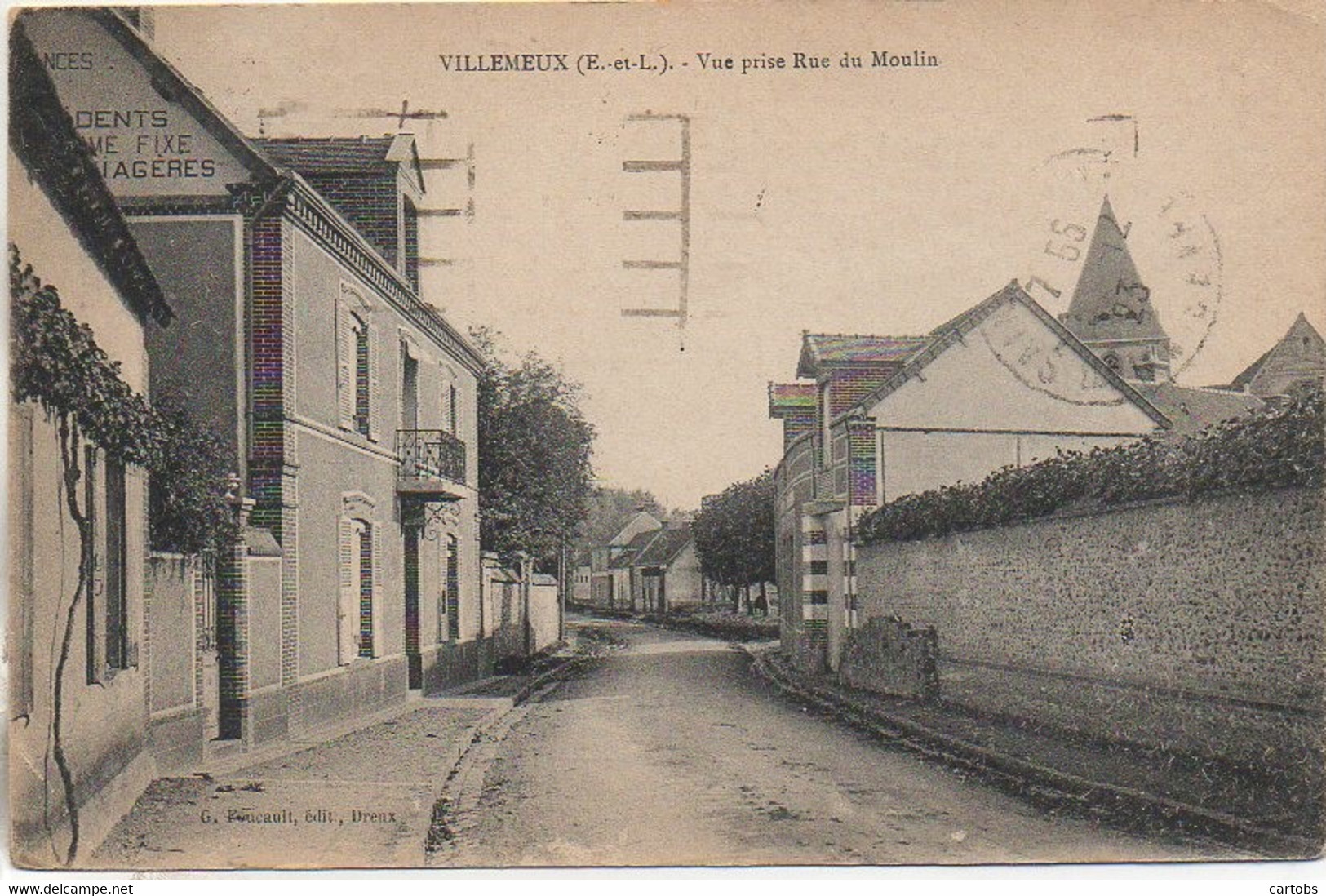 28 VILLEMEUX  Vue Prise Rue Du Moulin - Villemeux-sur-Eure