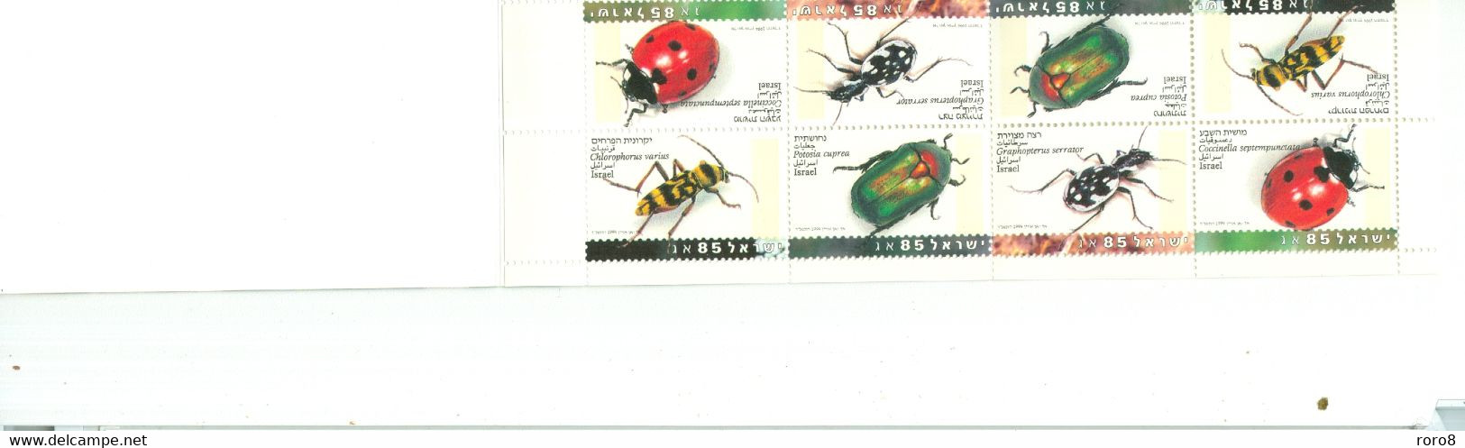 ISRAËL - N°C1232** MNH LUXE SCAN DU VERSO. Carnet De 6 S.80 Contenant Une Bande Horizontale De 8 Timbres.. - Booklets