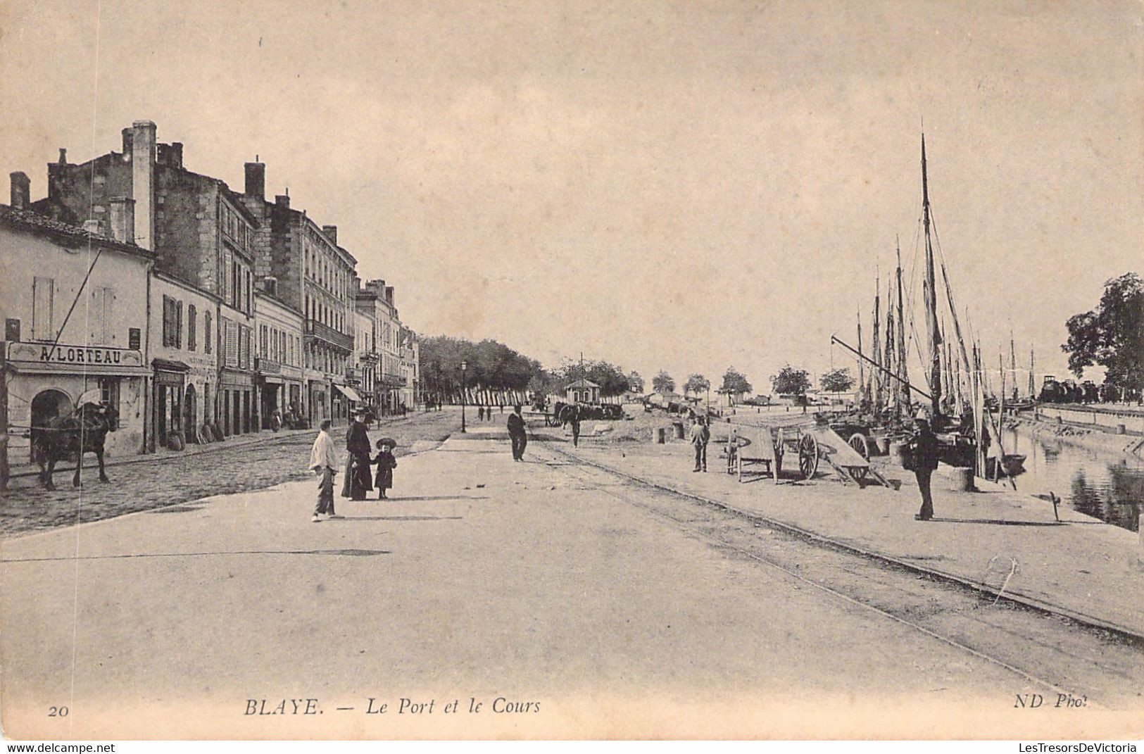 CPA - FRANCE - 33 - BLAYE - Le Port Et Le Cours - Animée - ND Phot - Blaye
