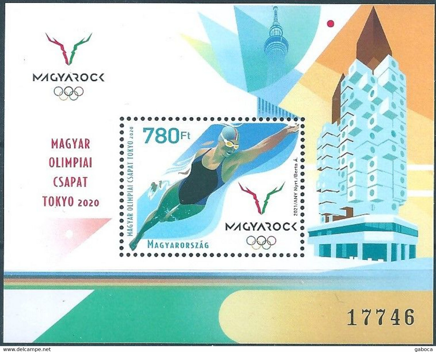 C2300 Hungary Olympics Sport Architecture S/S MNH - Eté 2020 : Tokyo