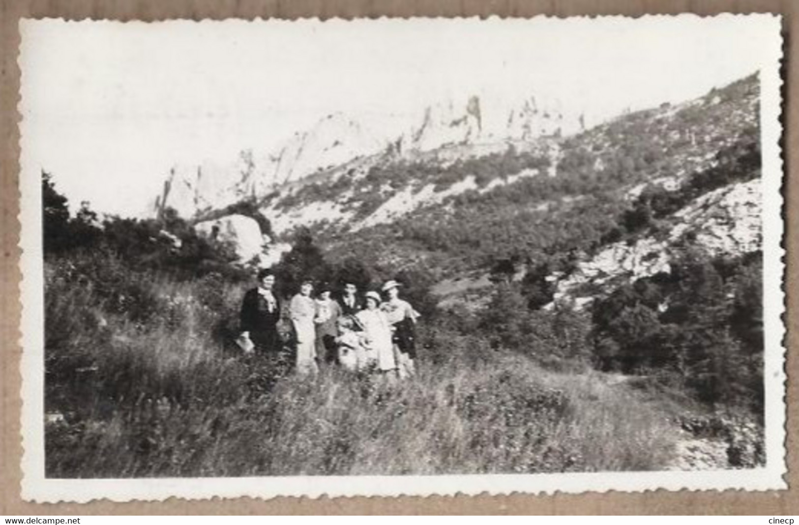 PHOTOGRAPHIE 84 - ROCALINAUD BEAUMES DE VENISE Rochers Des Turcs TB ANIMATION 1935 - Beaumes De Venise