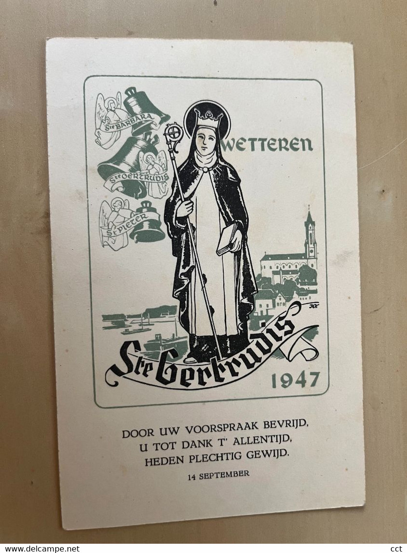 Wetteren  Ste Gertrudis Parochie Van Wetteren  Inhuldiging En Wijding Van 3 Nieuwe Klokken  1947 - Wetteren