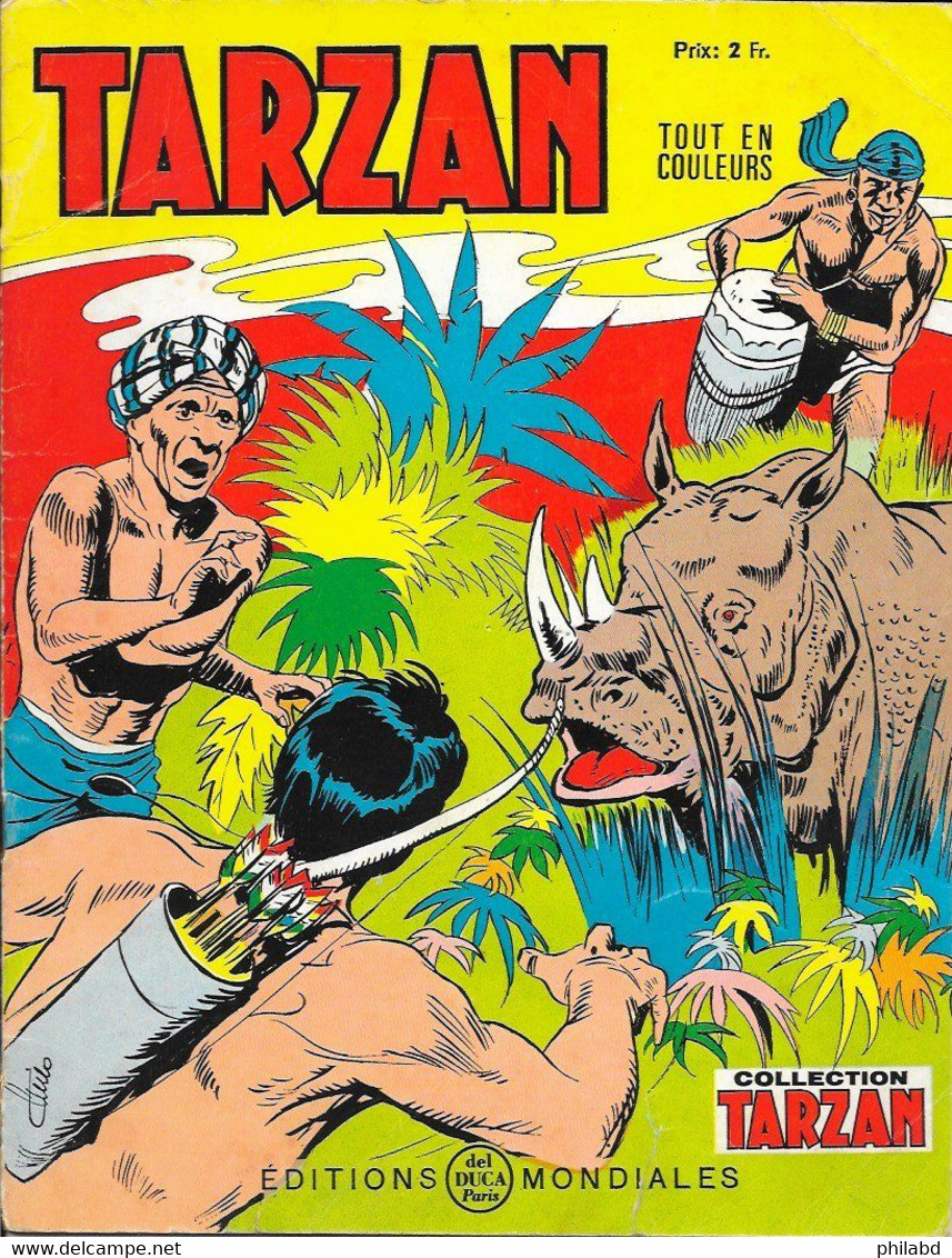 TARZAN N°35 - Editions Mondiales Del DUCA Paris 1969 BE - Tarzan