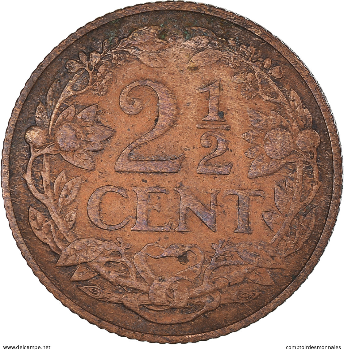 Monnaie, Pays-Bas, 2-1/2 Cent, 1918 - 2.5 Cent