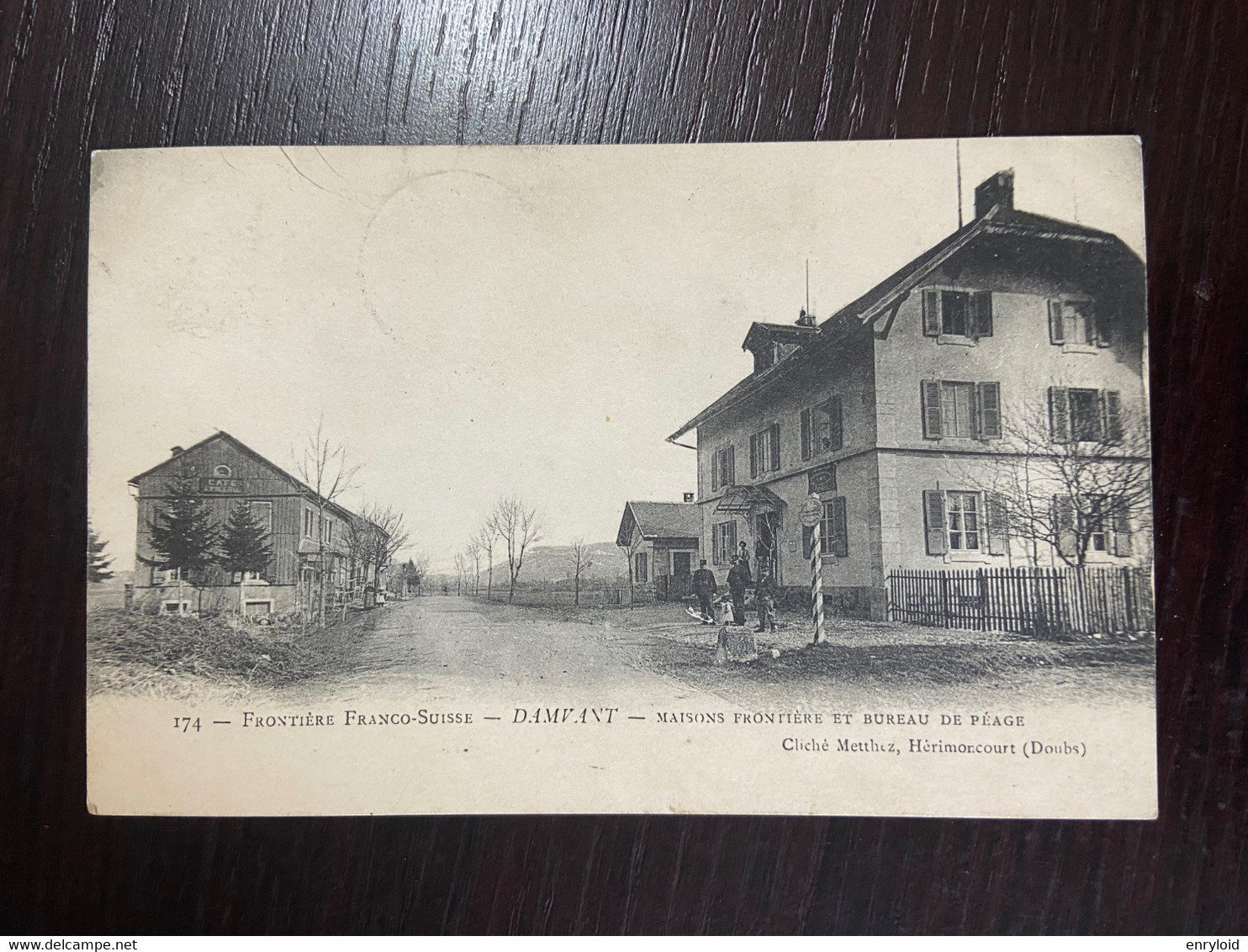 FRONTIERE FRANCO-SUISSE - DAMVANT - MAISONS FRONTIERE ET BUREAU DE PLAGE 1904 - Damvant