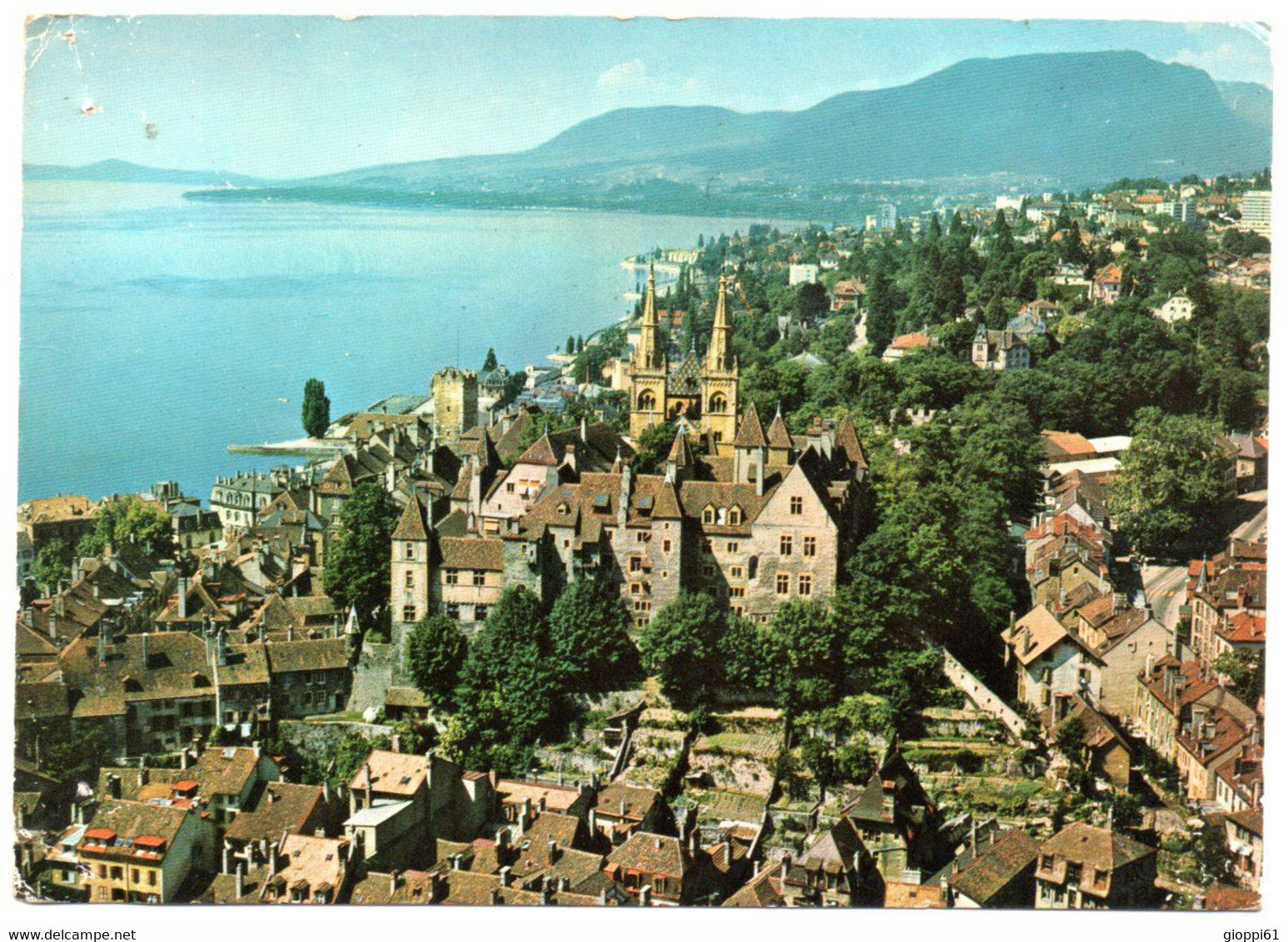 Neuchatel - Panorama Con La Montagne De Boudry - Boudry