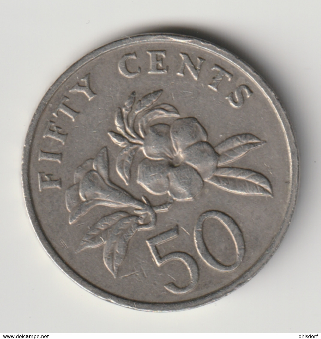 SINGAPORE 1991: 50 Cents, KM 53 - Singapour