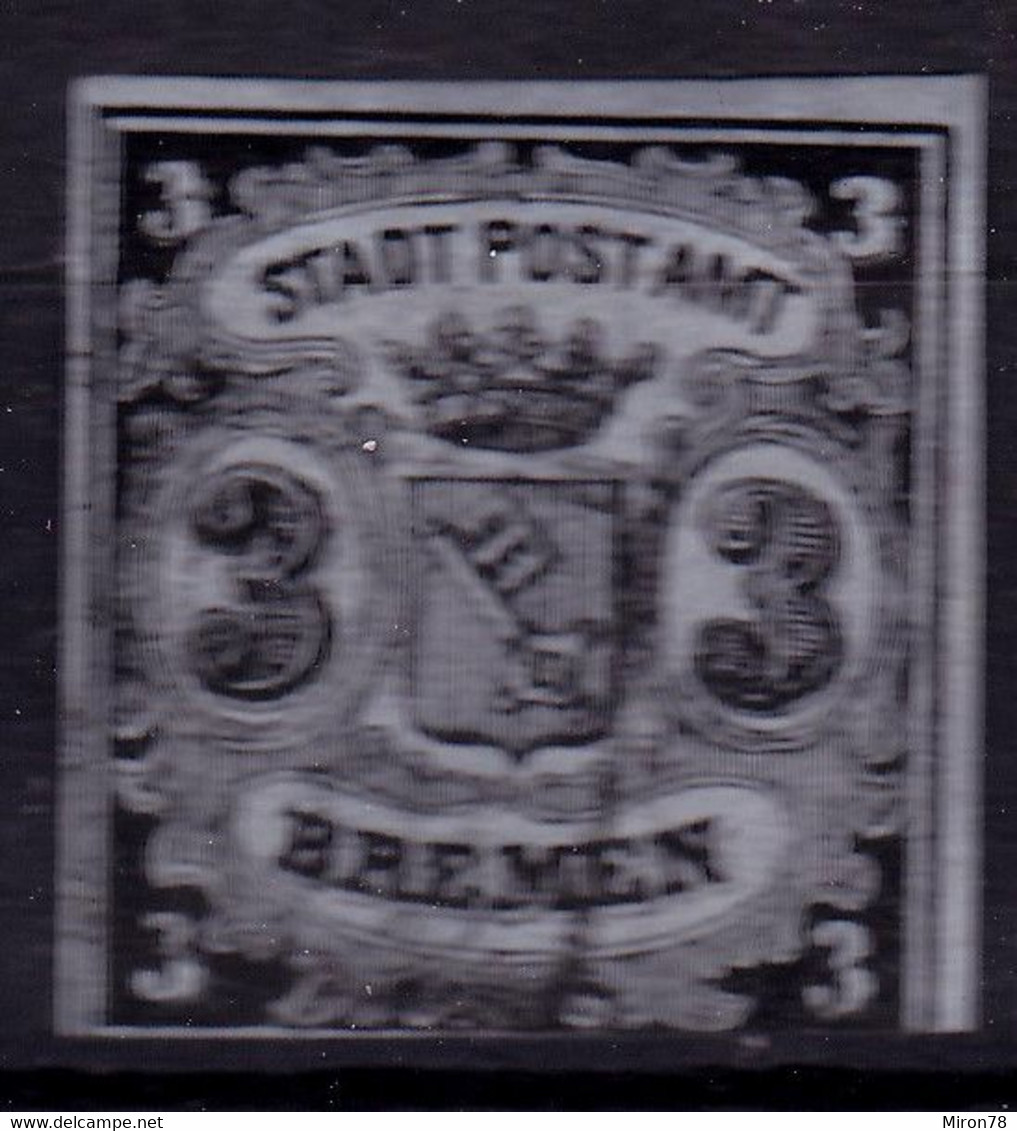 Stamp Bremen 1855 3gr Used - Brême