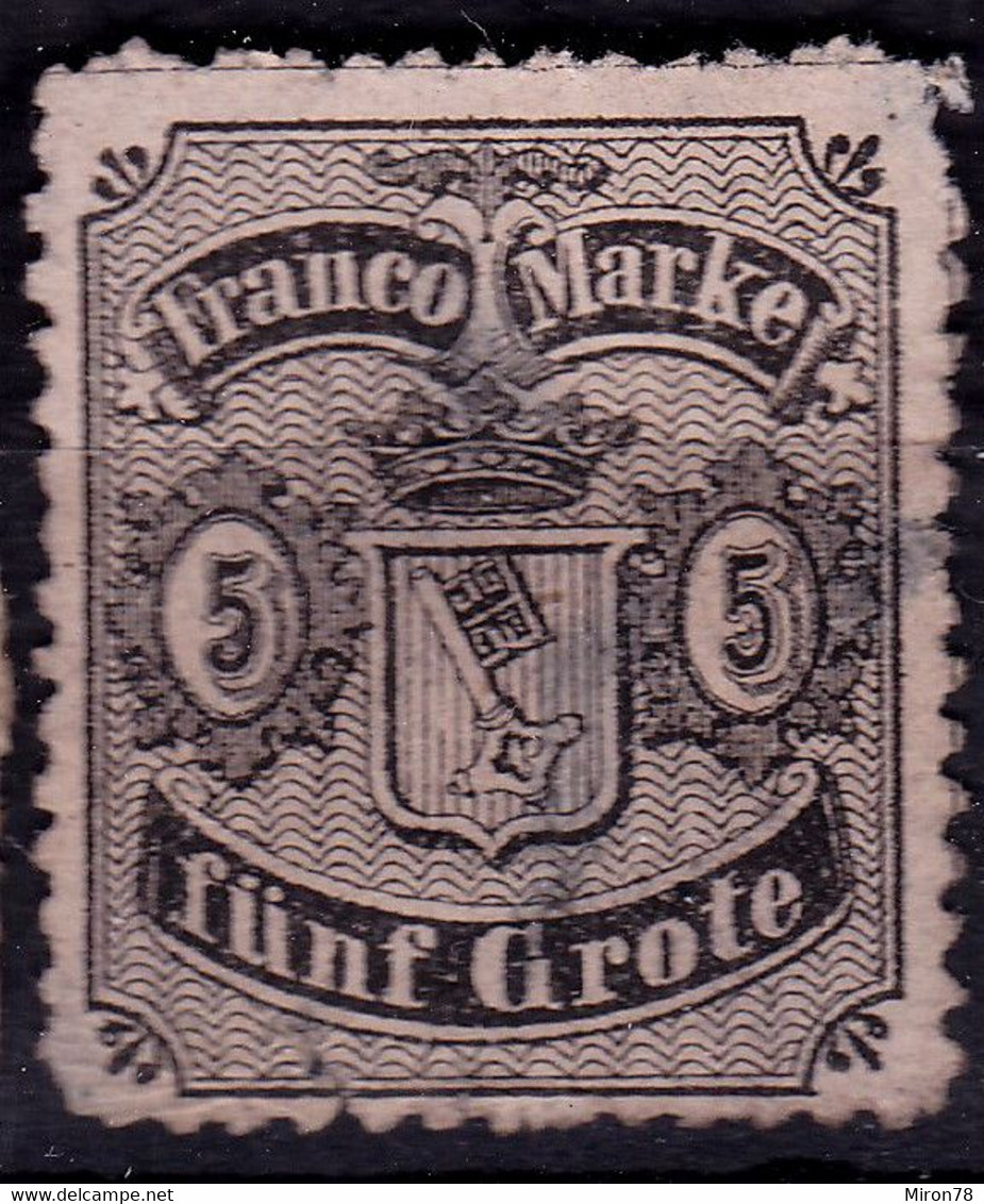 Stamp Bremen 1856-60 5gr Mint - Bremen