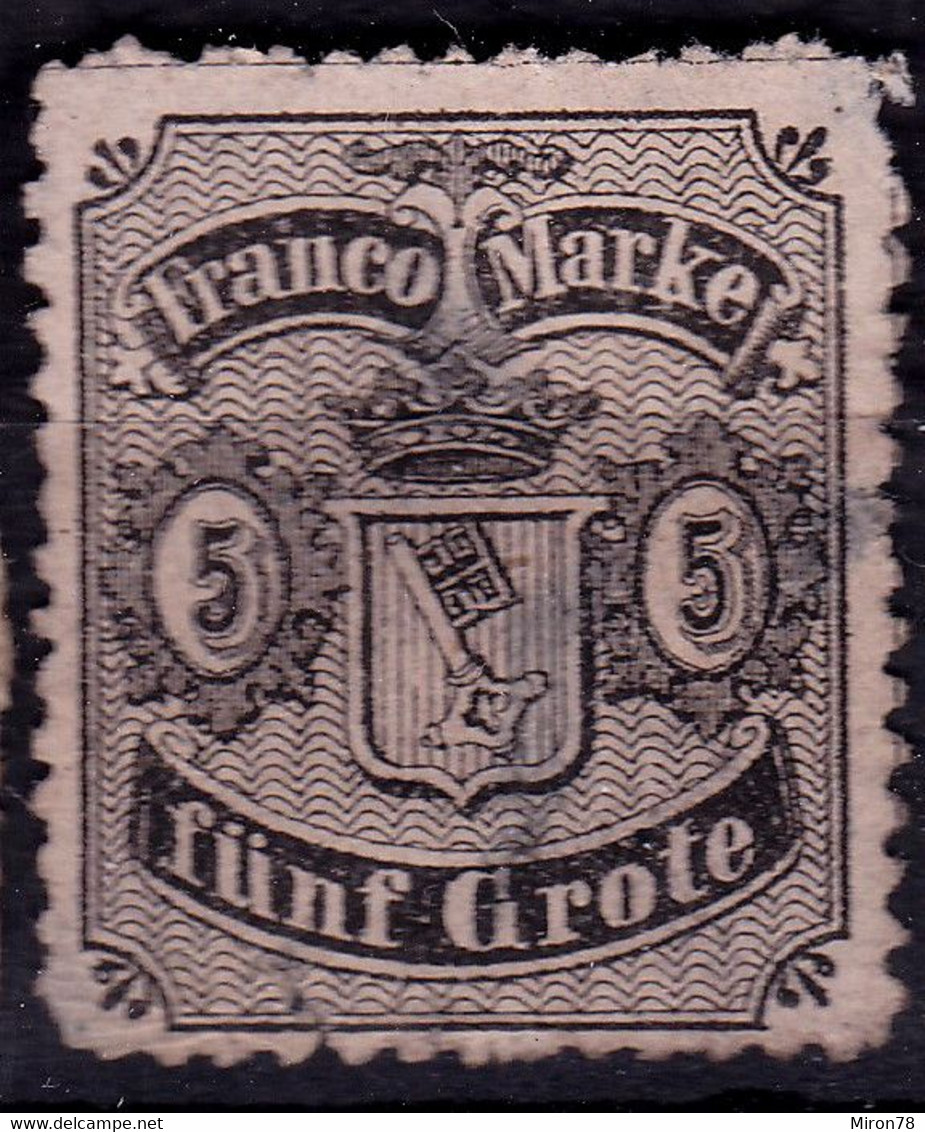 Stamp Bremen 1856-60 5gr Mint - Brême