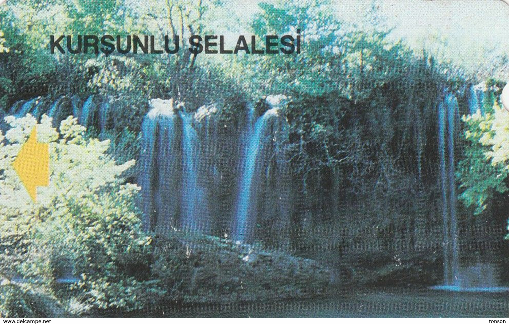 Turkey, TR-PTT-S-0013, 30 Units, Kursunlu Water-falls , 2 Scans.   Cards With 9mm Narrow Black Band (1991-1992) NB Read - Türkei