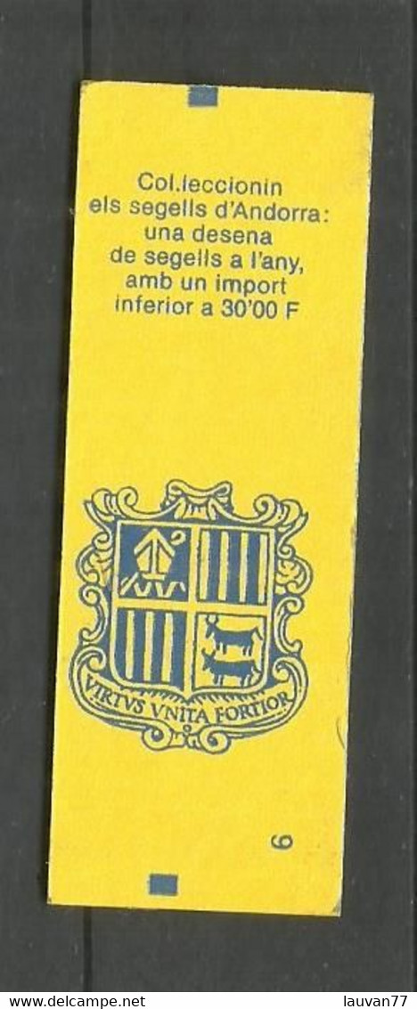 Andorre Français CARNET N°387 Neuf** Cote 14€ - Booklets