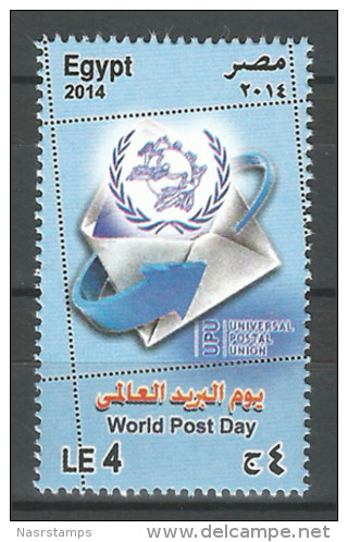 Egypt - 2014 - ( World Post Day ) - MNH (**) - Unused Stamps