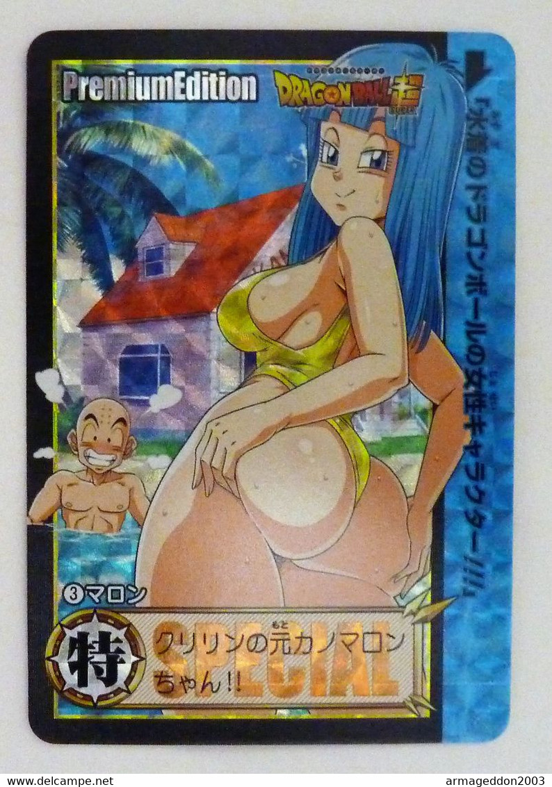 Carte Dragon Ball Z Fancard Custom PRISM HOLO MANGA PIN UP SEXY BEAUTY Neuve N°22 - Dragonball Z