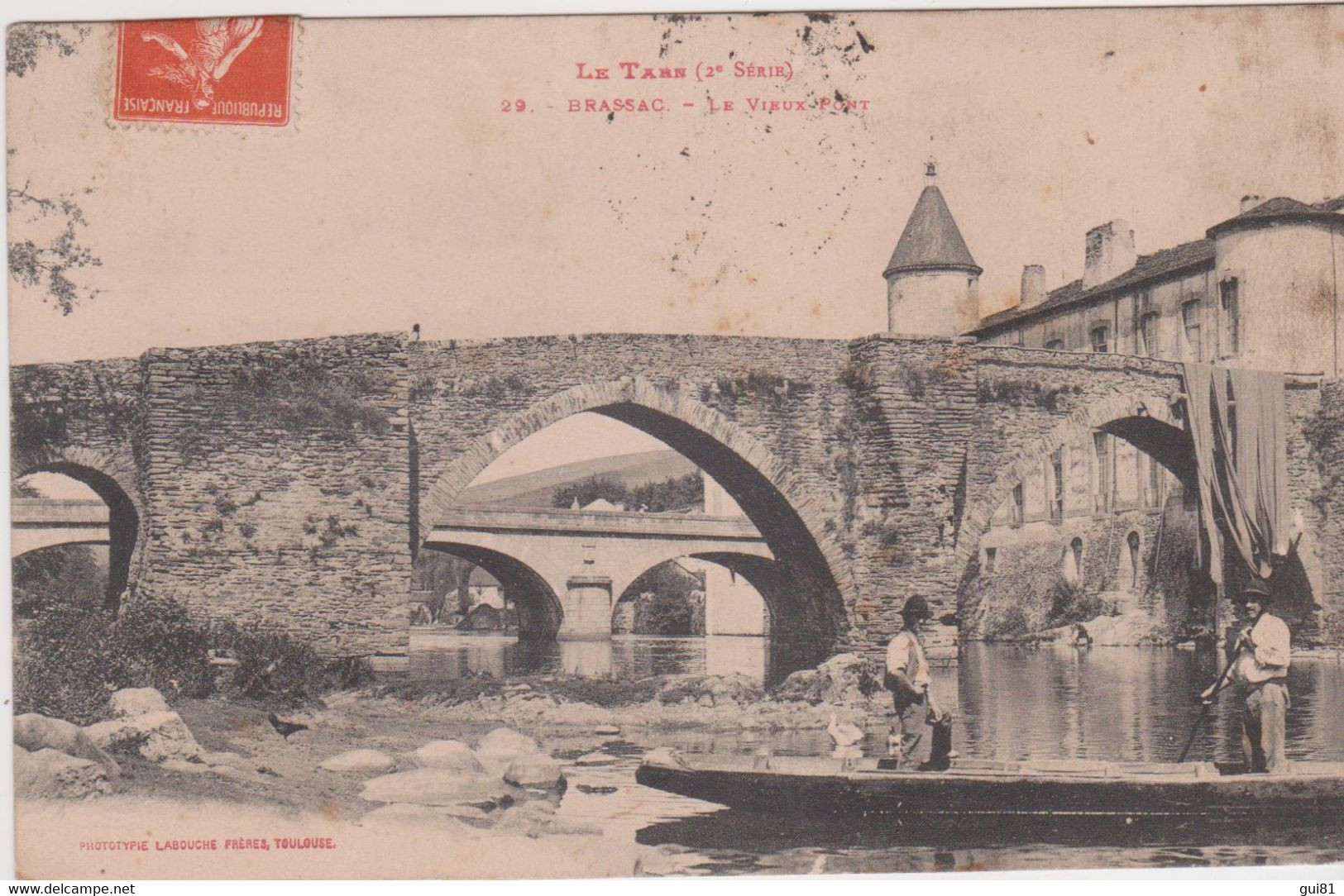 Cpa - BRASSAC - LE VIEUX PONT - Brassac