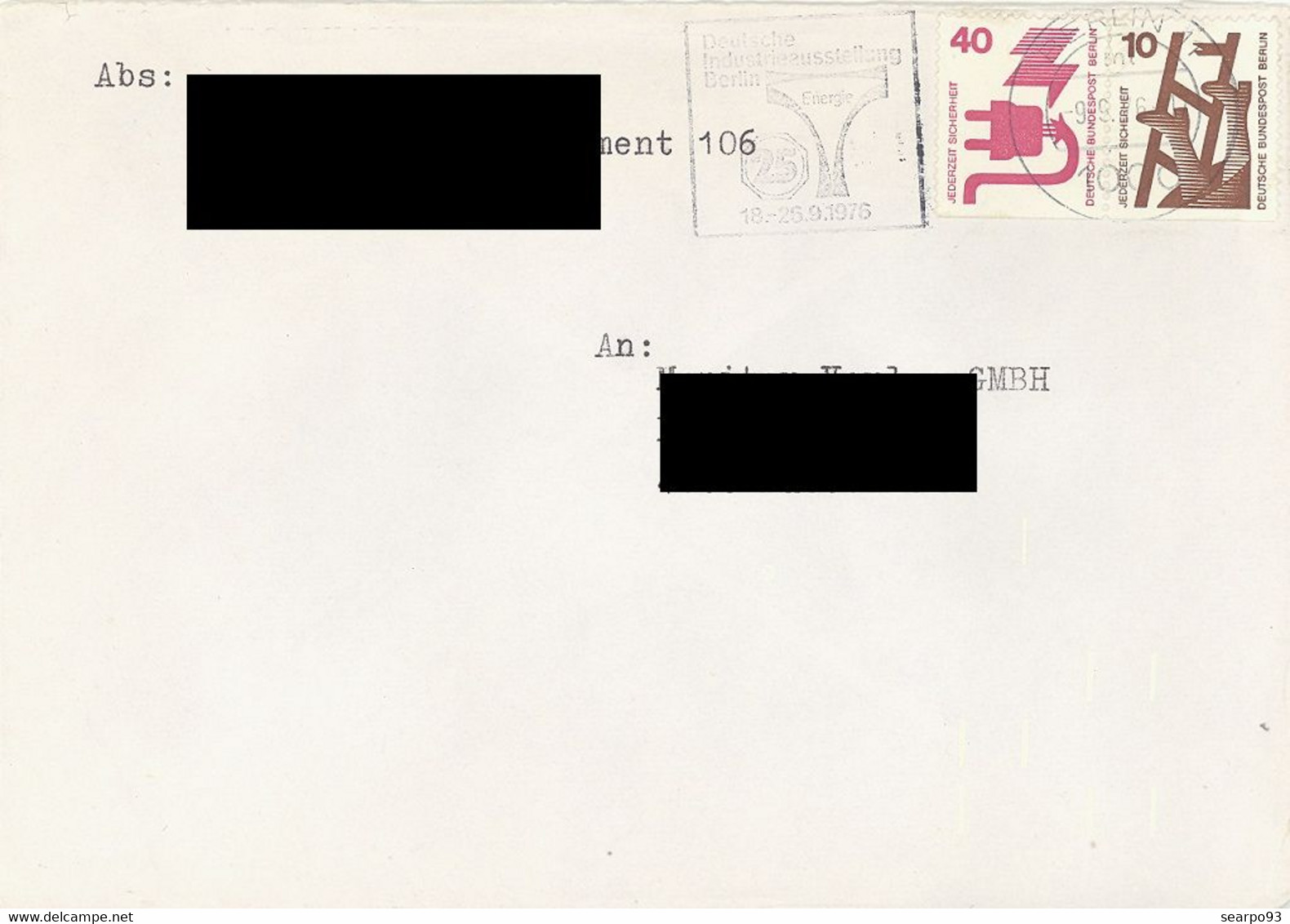 GERMANY. BERLIN. POSTMARK - Frankeermachines (EMA)