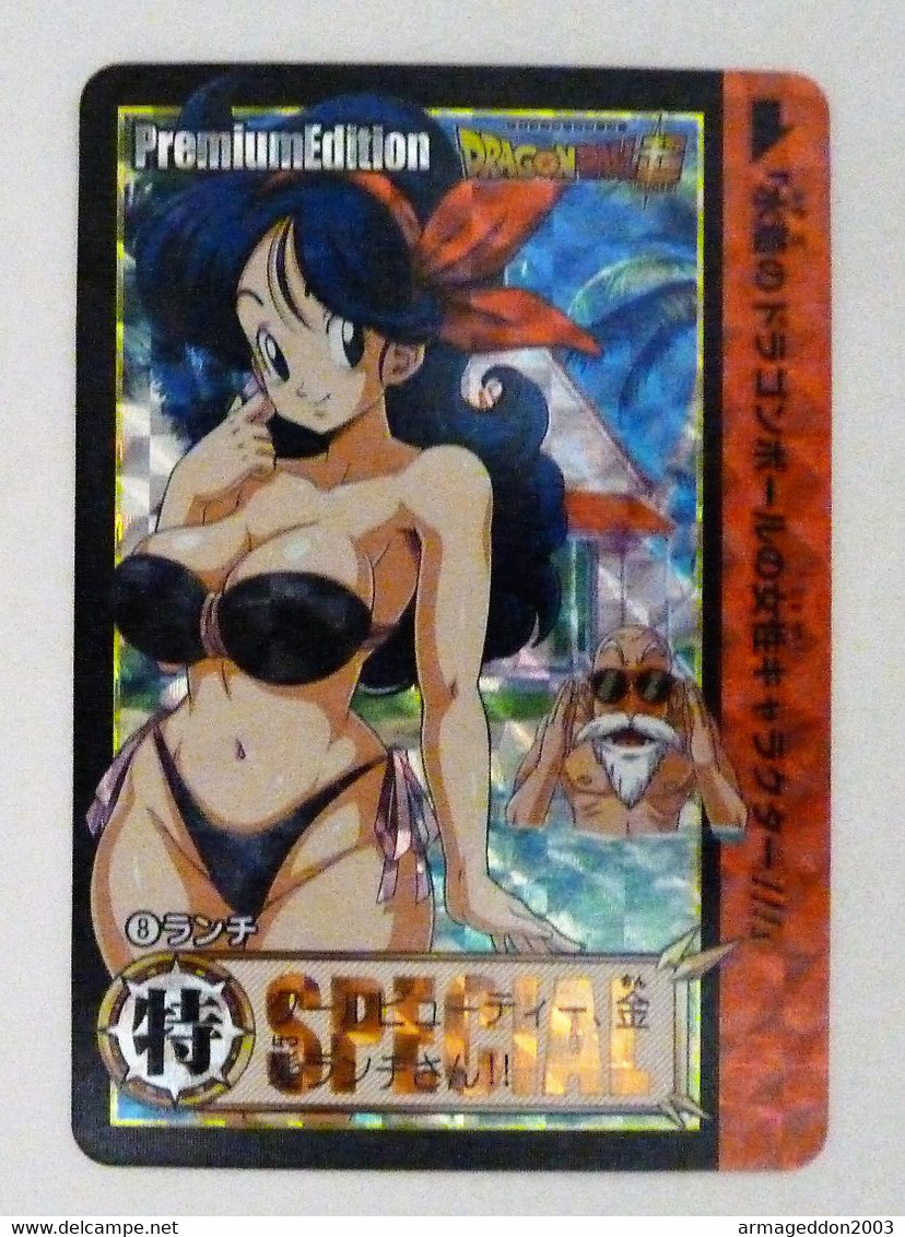 Carte Dragon Ball Z Fancard Custom PRISM HOLO MANGA PIN UP SEXY BEAUTY Neuve N°29 - Dragonball Z