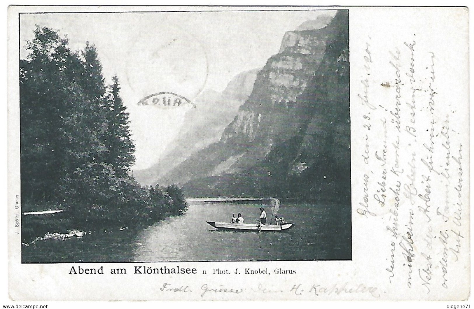 Abend Am Klönthalsee 1901 - Autres & Non Classés