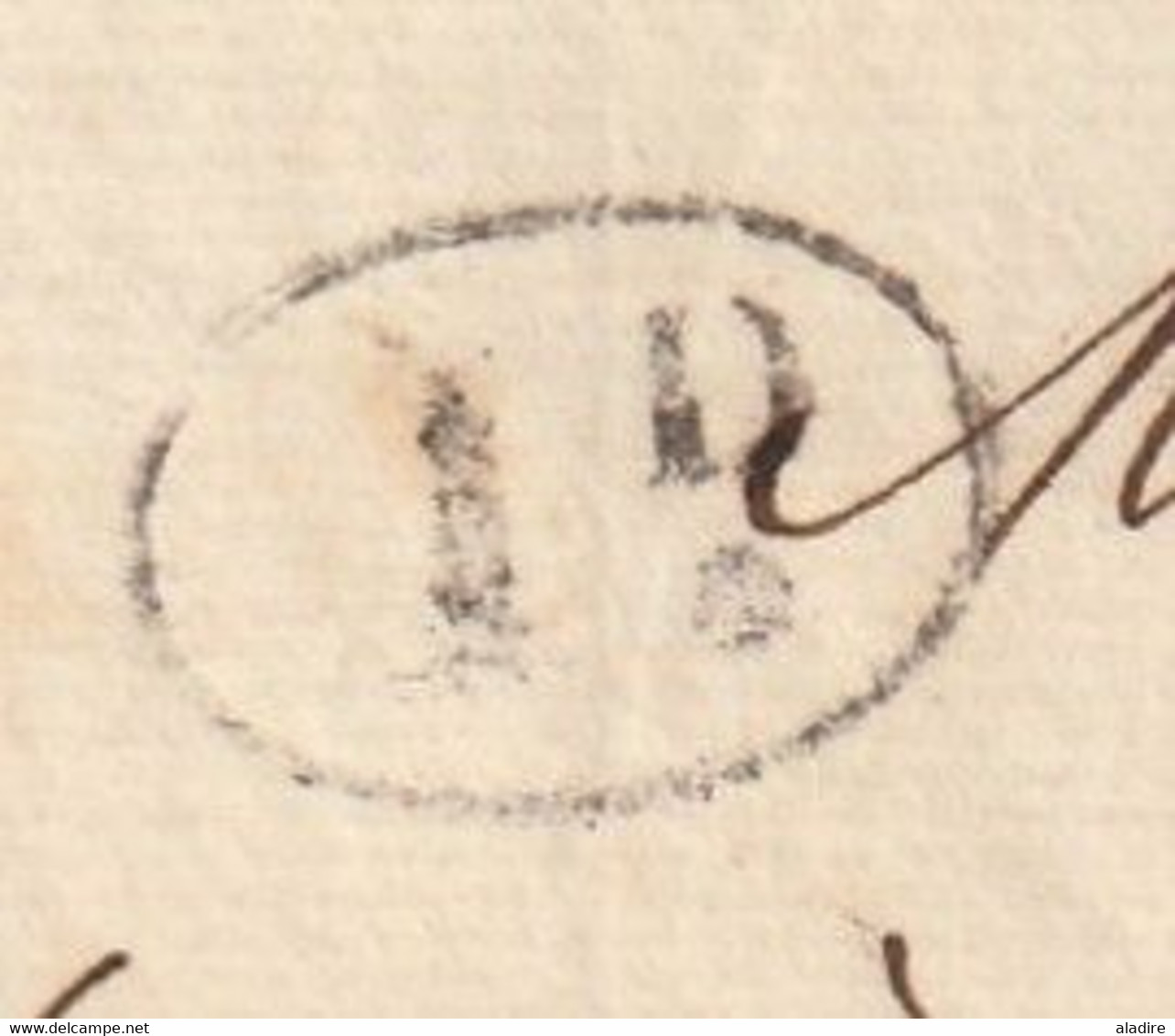 1832 - D4 Grand Cachet à Date Type 12 Simple Fleuron Sur Lettre De MONTPELLIER Vers Aniane, Hérault - 1801-1848: Précurseurs XIX