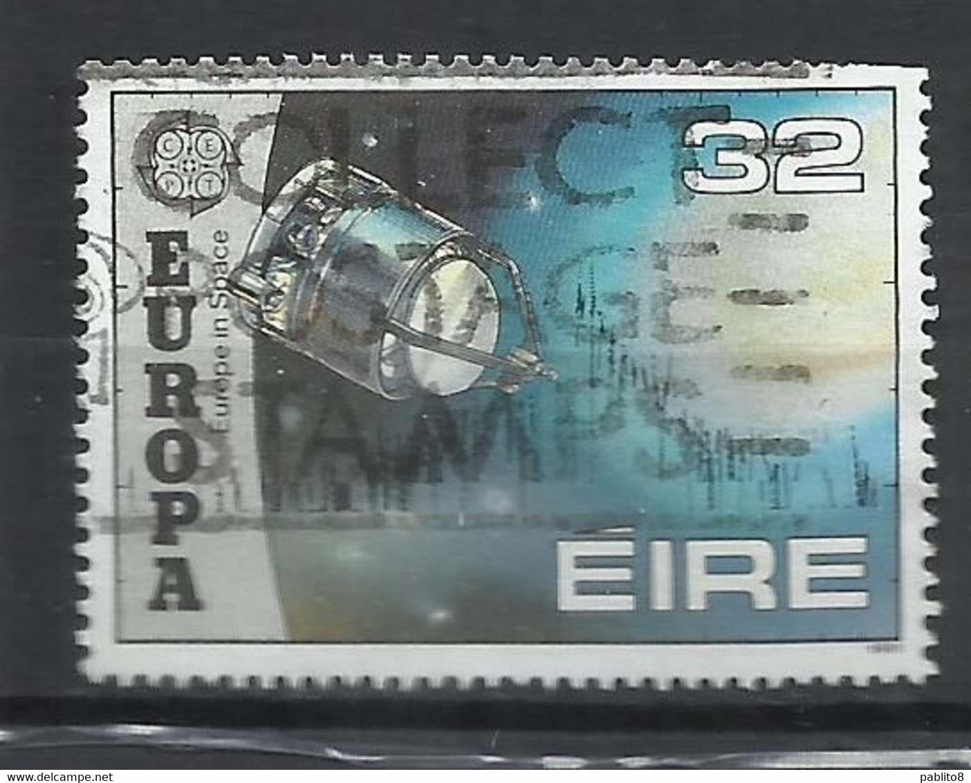 EIRE IRELAND IRLANDA 1991 EUROPA CEPT UNITED GIOTTO PROBE 32p USED USATO OBLITERE' - Used Stamps