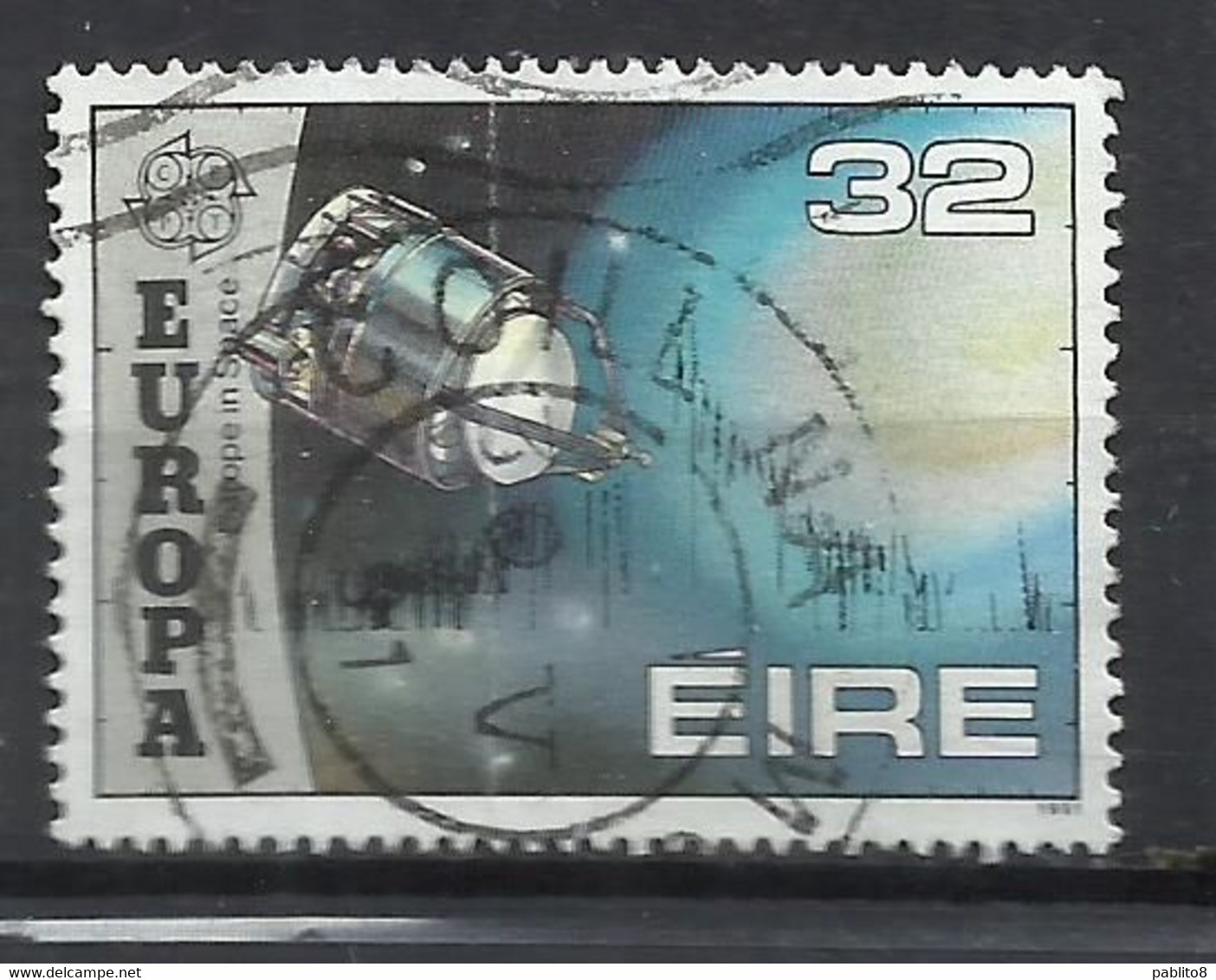 EIRE IRELAND IRLANDA 1991 EUROPA CEPT UNITED GIOTTO PROBE 32p USED USATO OBLITERE' - Used Stamps