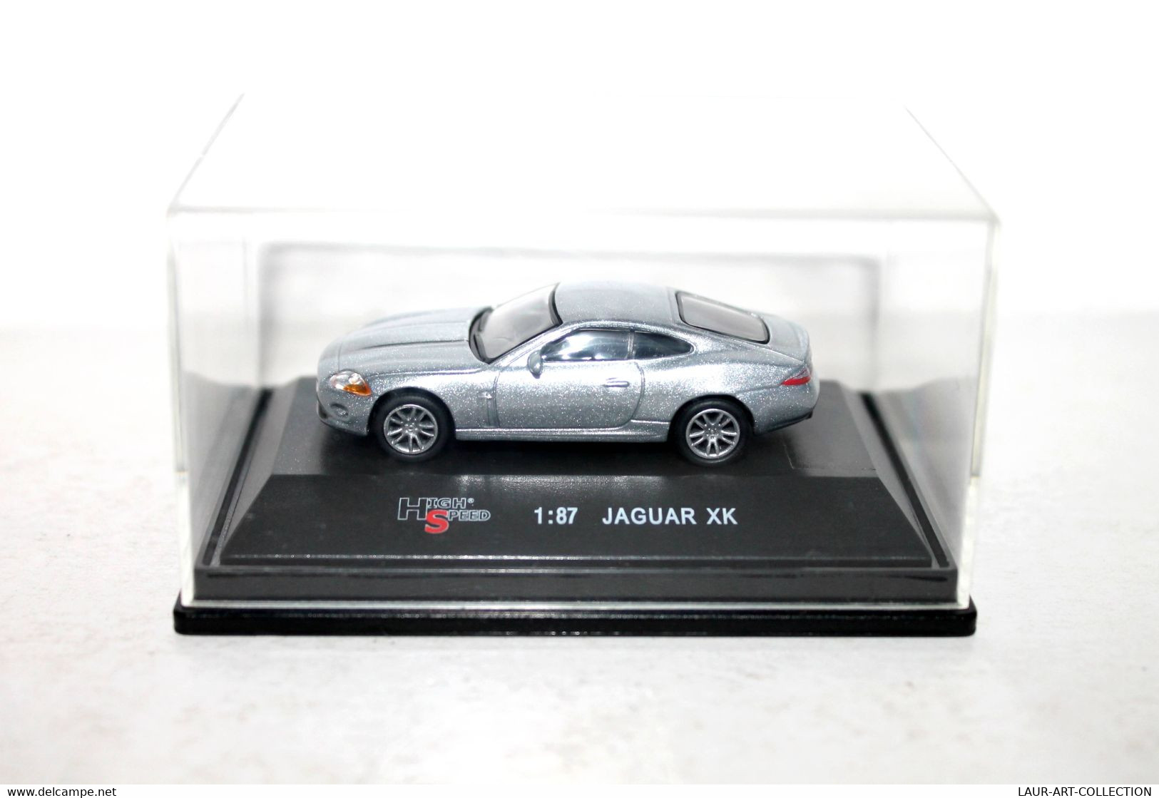 HIGH SPEED - JAGUAR XK - GRIS - VOITURE AUTOMOBILE MODELE REDUIT MINIATURE 1/87 - ANCIEN VEHICULE  (1712.68) - Echelle 1:87