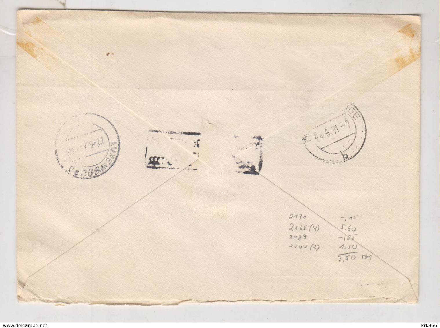 TURKEY 1971 ANKARA Registered Airmail Cover To LUXEMBOURG - Lettres & Documents