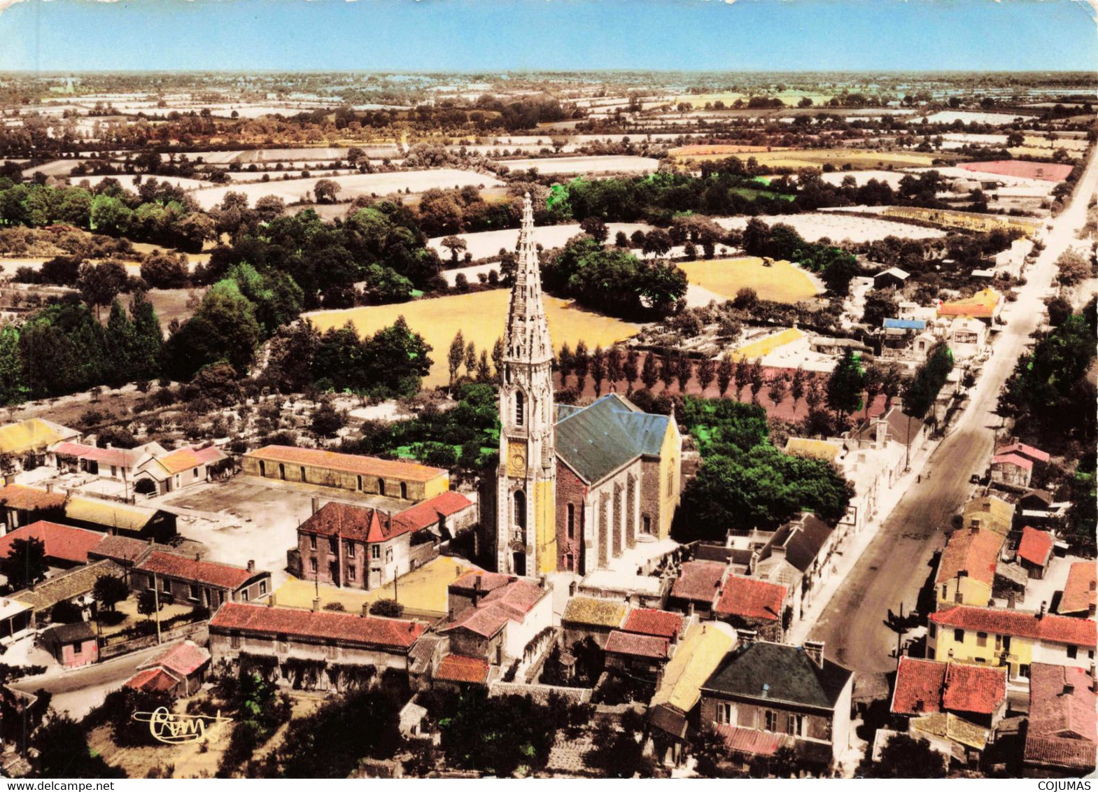 85 - LA MOTHE ACHARD - S05727 - L'Eglise - Vue Aérienne - CPSM 15x10 Cm - L1 - La Mothe Achard