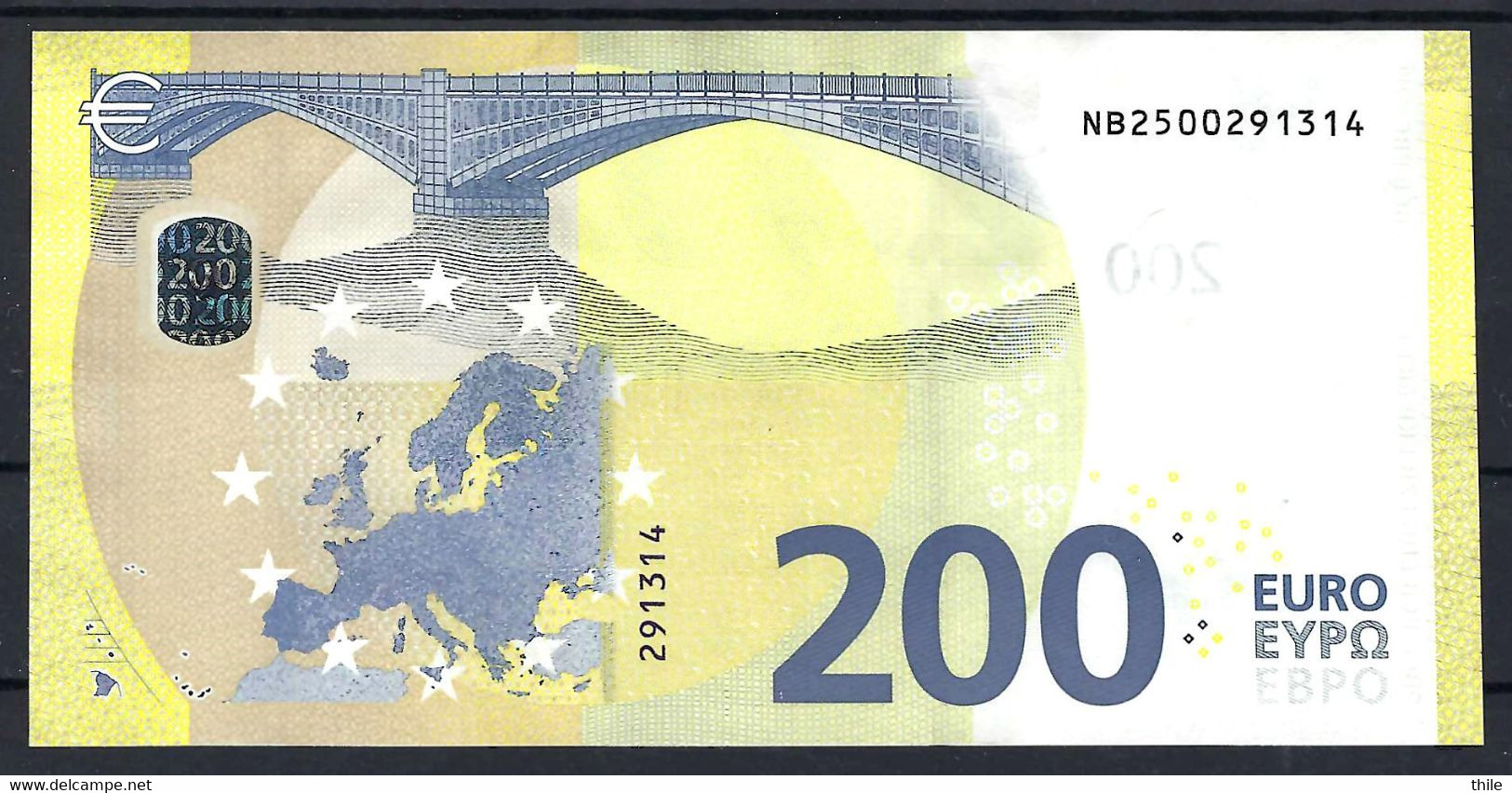 AUTRICHE - AUSTRIA - 200 € - NB - N004 E2 - UNC - Lagarde - Voir Description - 200 Euro