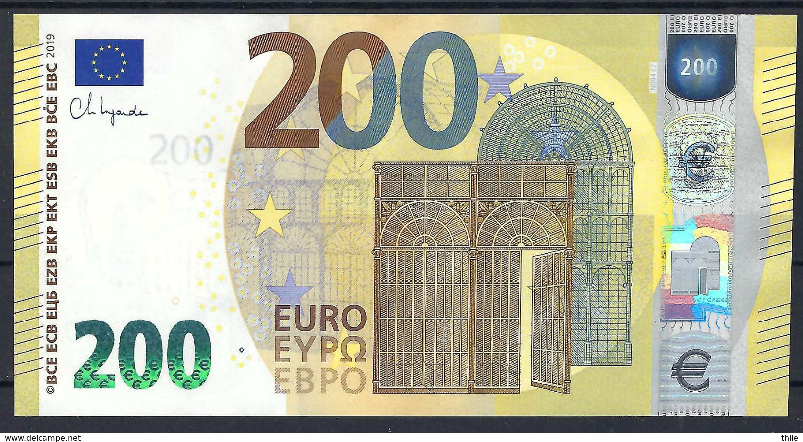 AUTRICHE - AUSTRIA - 200 € - NB - N004 E2 - UNC - Lagarde - Voir Description - 200 Euro