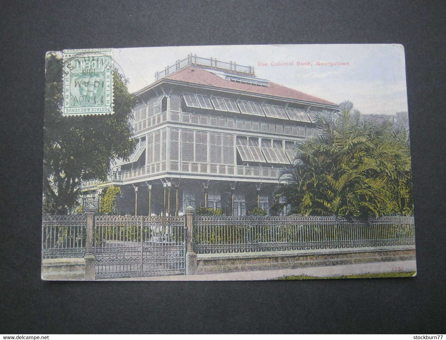 GUIANA ,  Georgetown ,  Schöne   Karte Um 1910,    2 Abbildungen - Guyana (ehemals Britisch-Guayana)