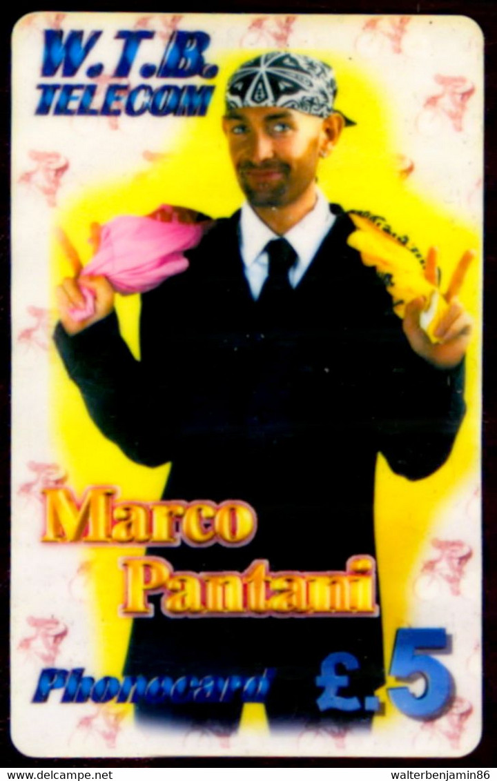 SCHEDA PHONECARD U.K. UNITED KINGDOM W.T.B. TELECOM MARCO PANTANI 01 - Te Identificeren