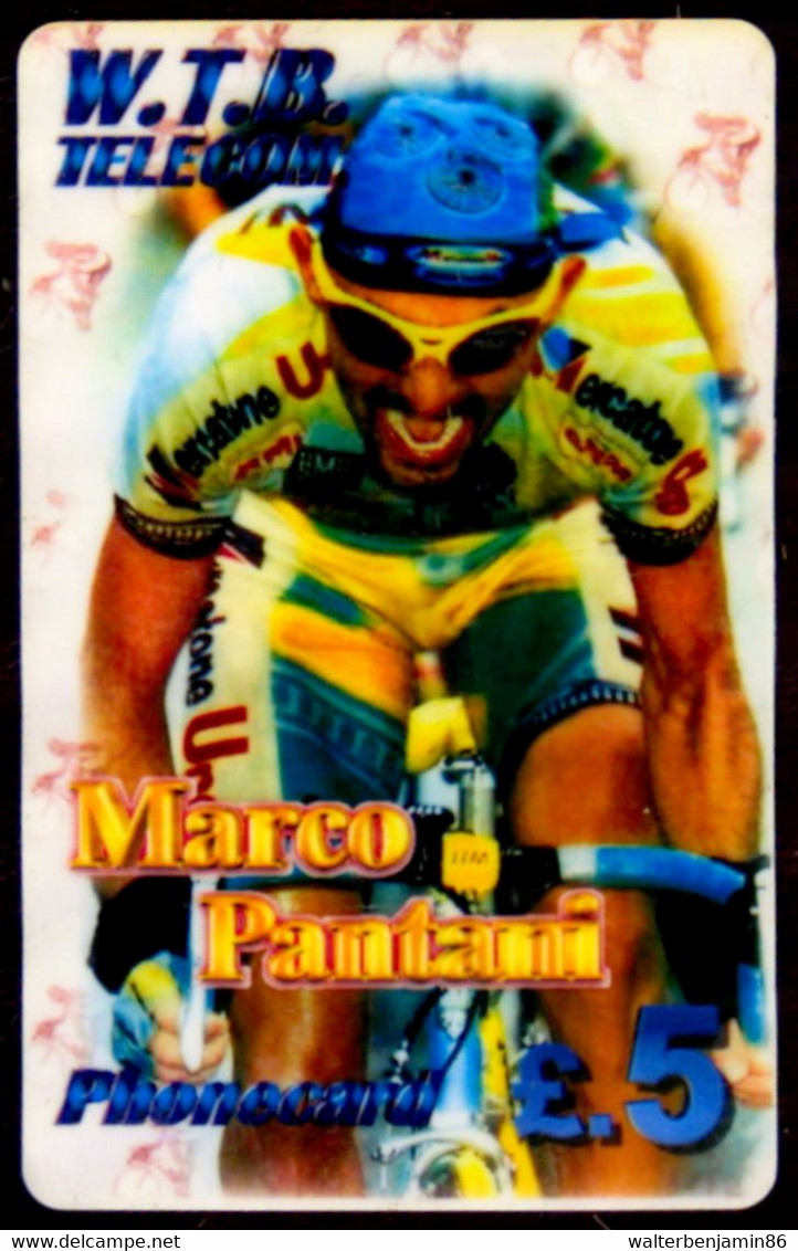 SCHEDA PHONECARD U.K. UNITED KINGDOM W.T.B. TELECOM MARCO PANTANI 02 - Zu Identifizieren